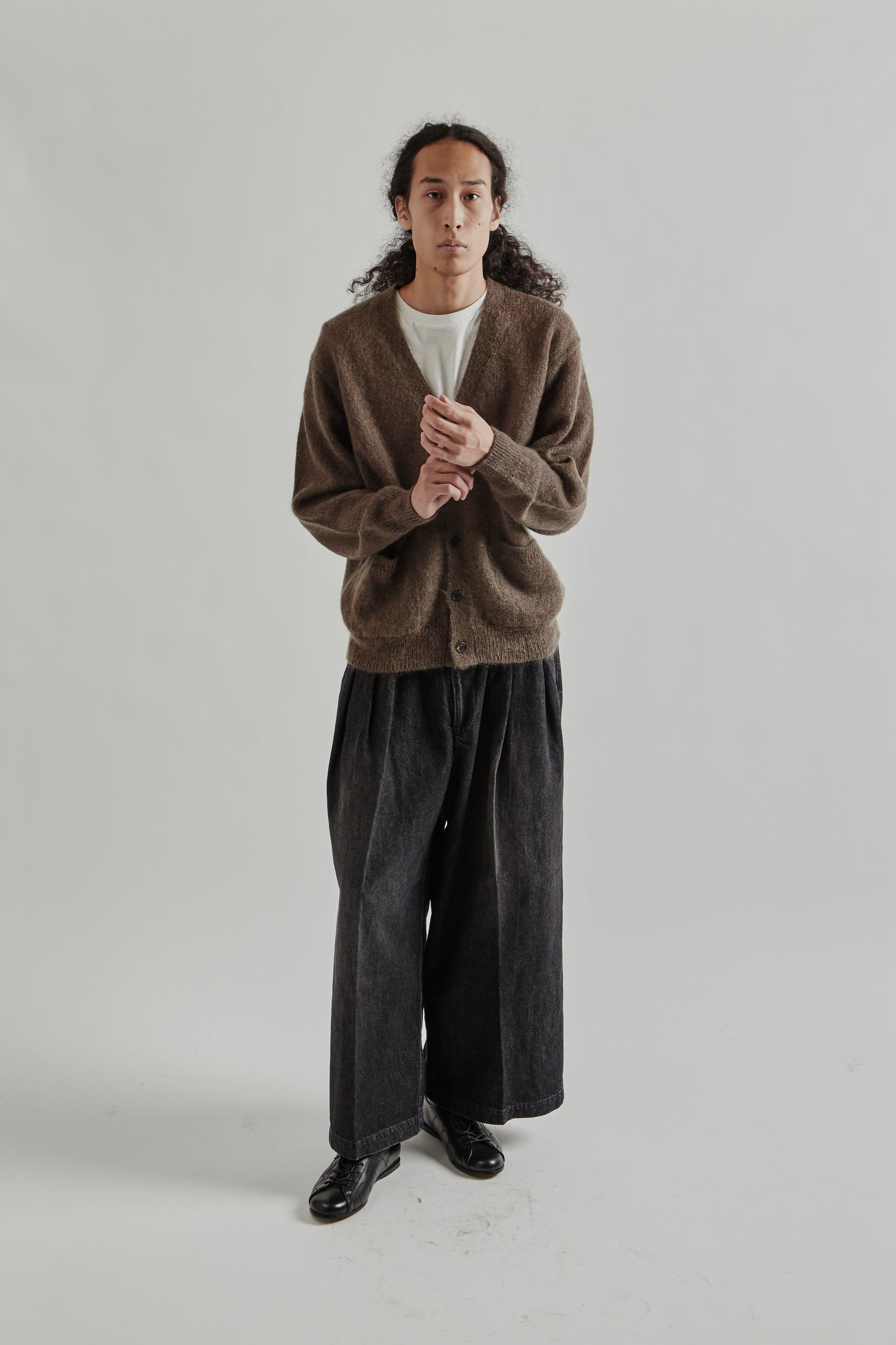 Batoner FW25 Pure Mohair V Cardigan Olive27
