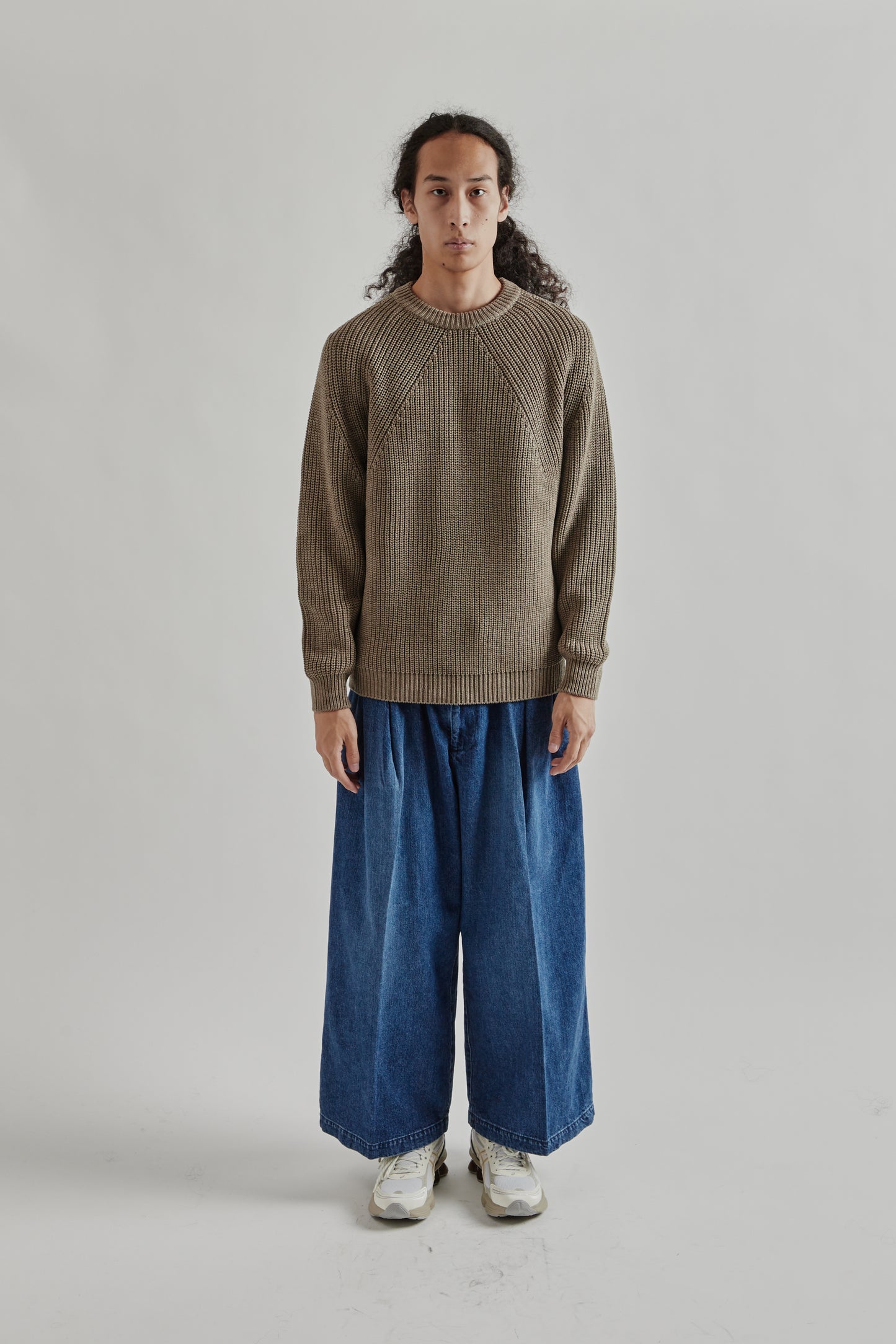Batoner FW25 Signature Crew Neck Merange Brown