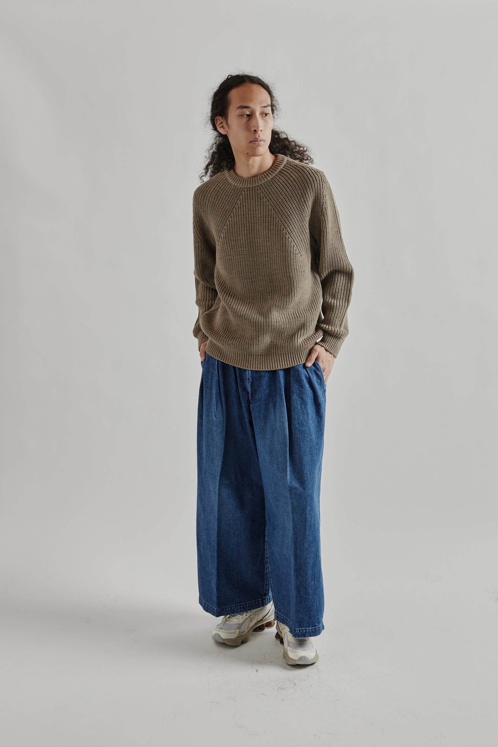 Batoner FW25 Signature Crew Neck Merange Brown16