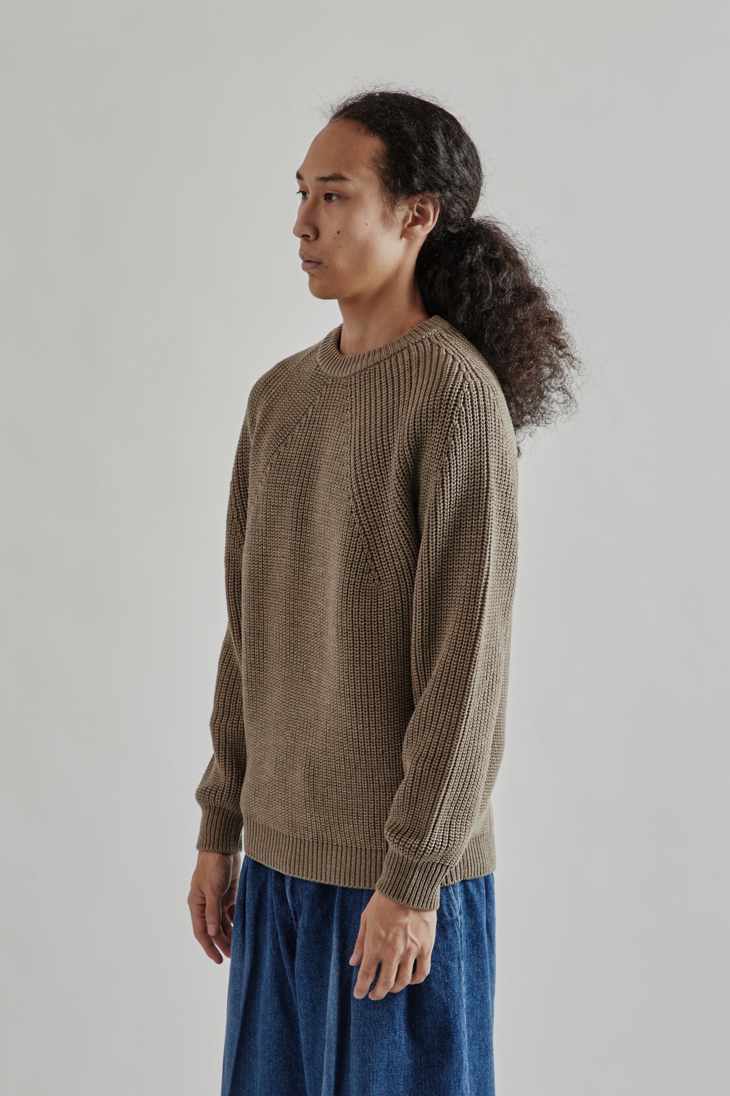 Batoner FW25 Signature Crew Neck Merange Brown4