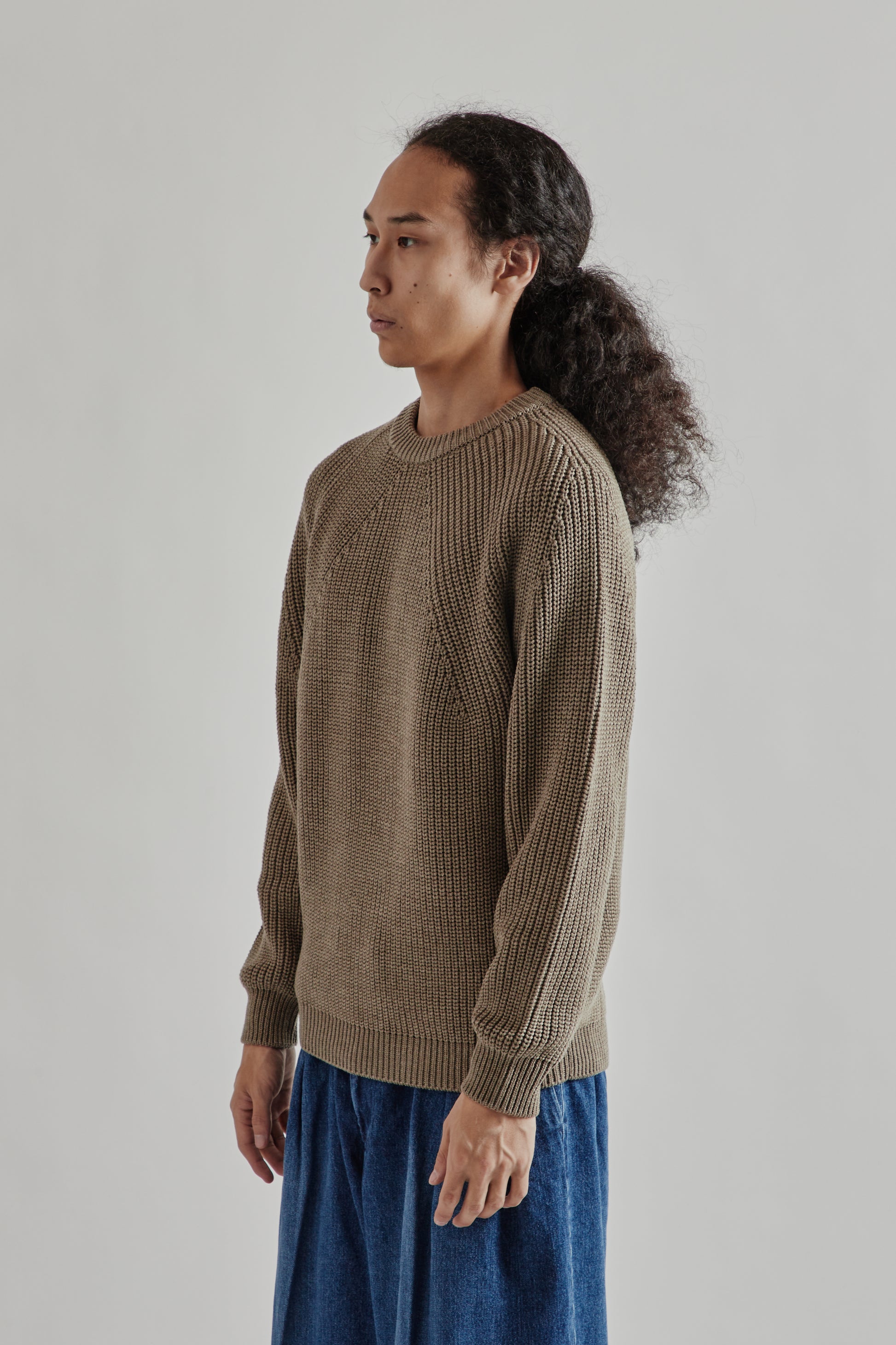 Batoner FW25 Signature Crew Neck Merange Brown4