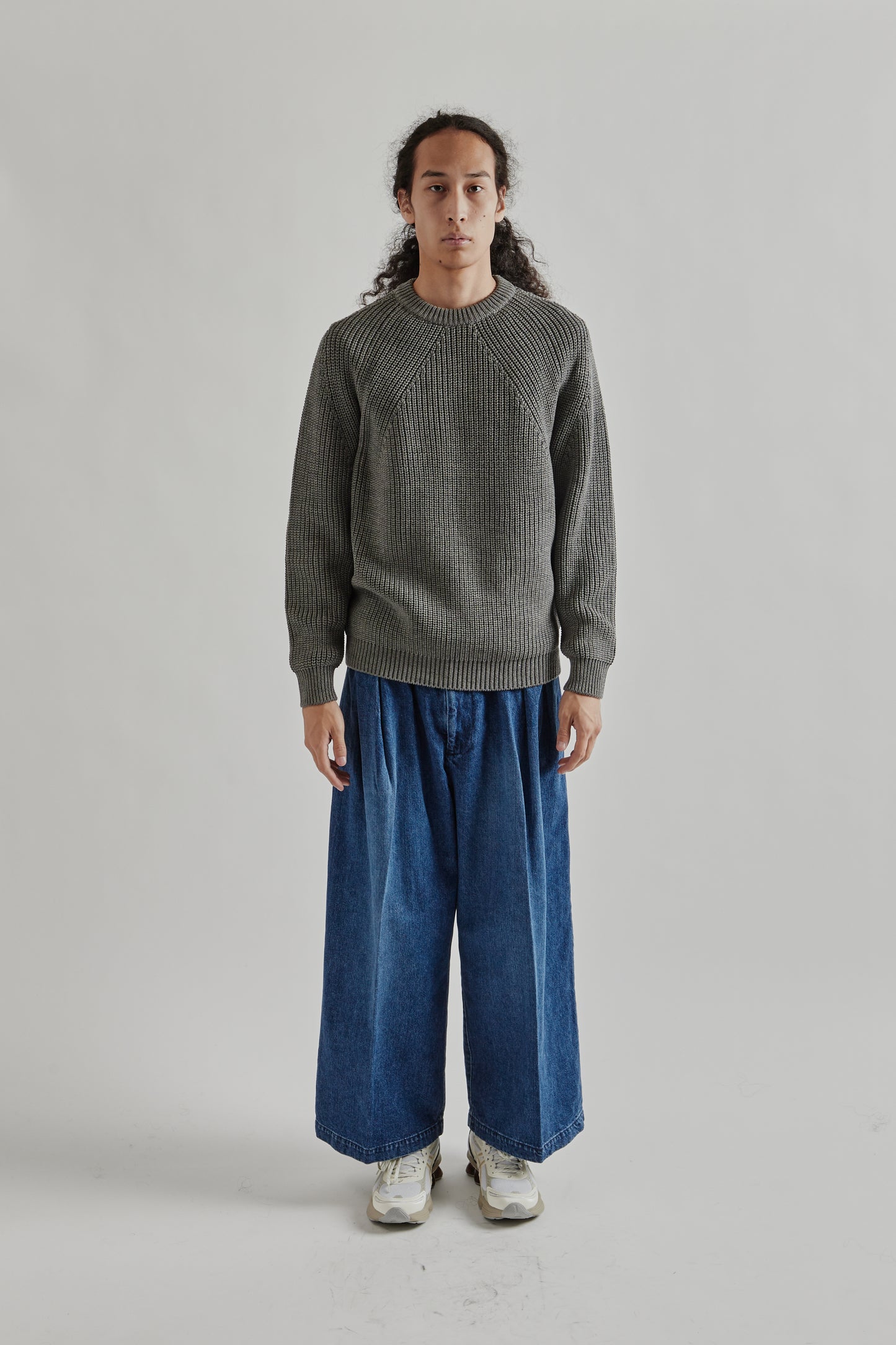Batoner FW25 Signature Crew Neck Merange grey1