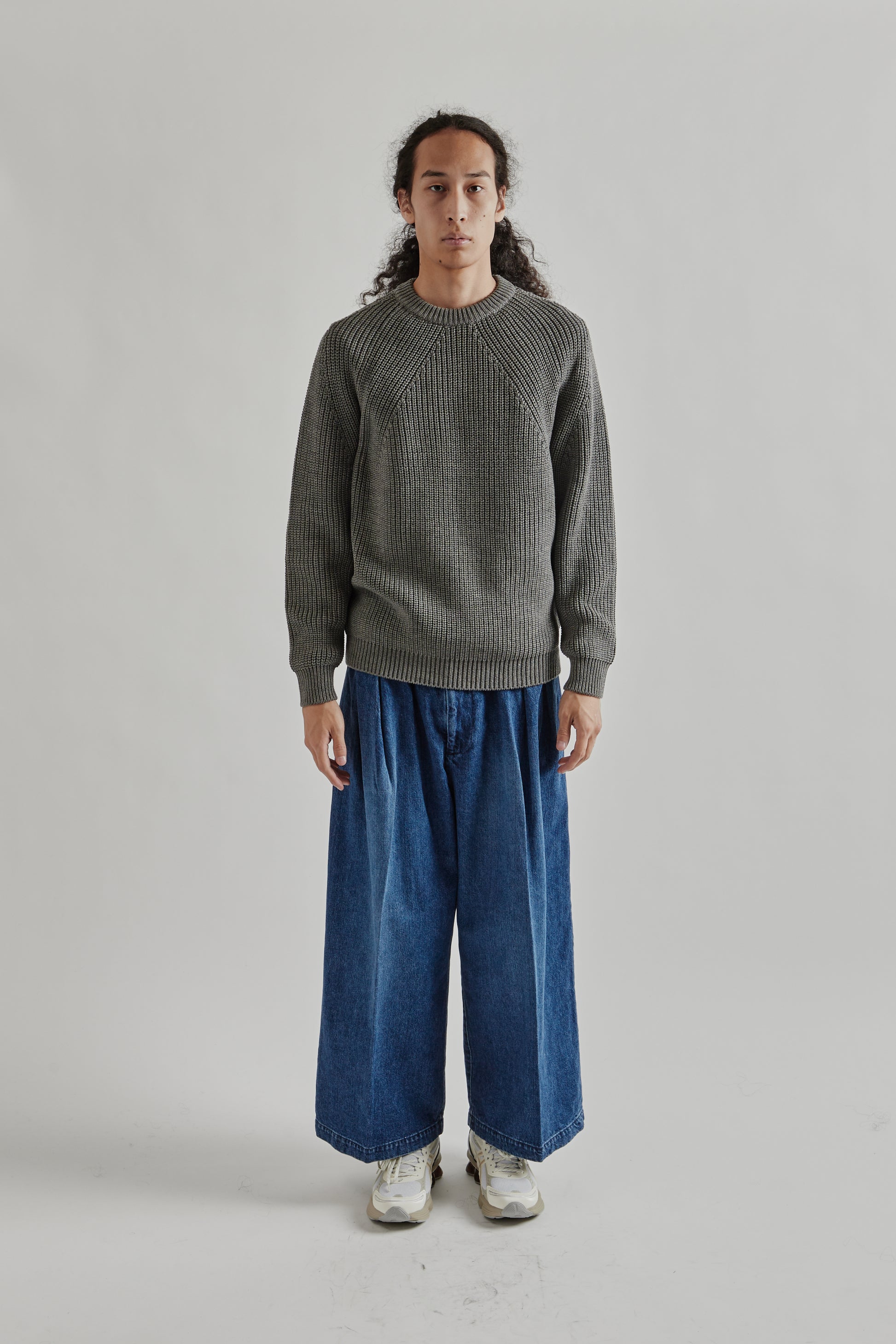 Batoner FW25 Signature Crew Neck Merange grey1