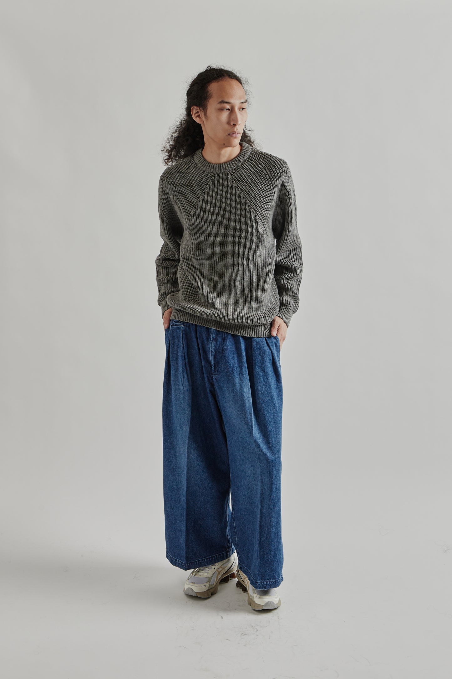 Batoner FW25 Signature Crew Neck Merange grey16