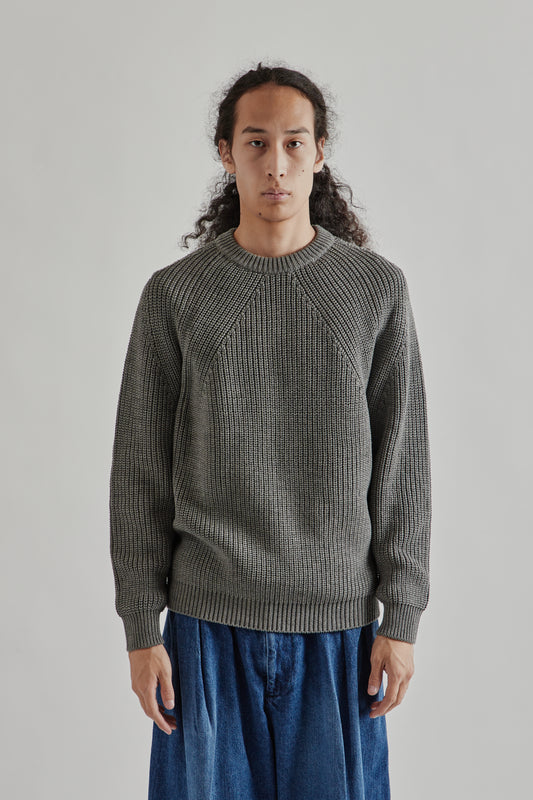 Batoner FW25 Signature Crew Neck Merange grey2