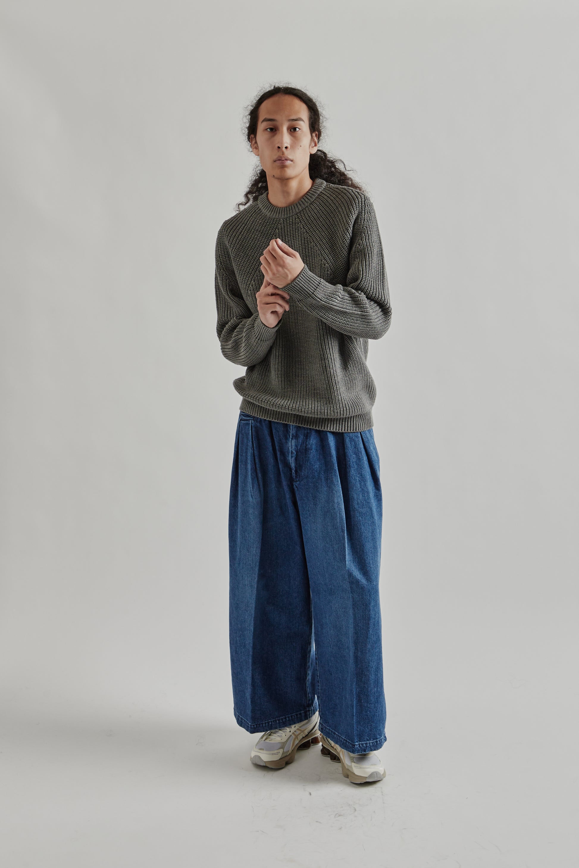 Batoner FW25 Signature Crew Neck Merange grey20
