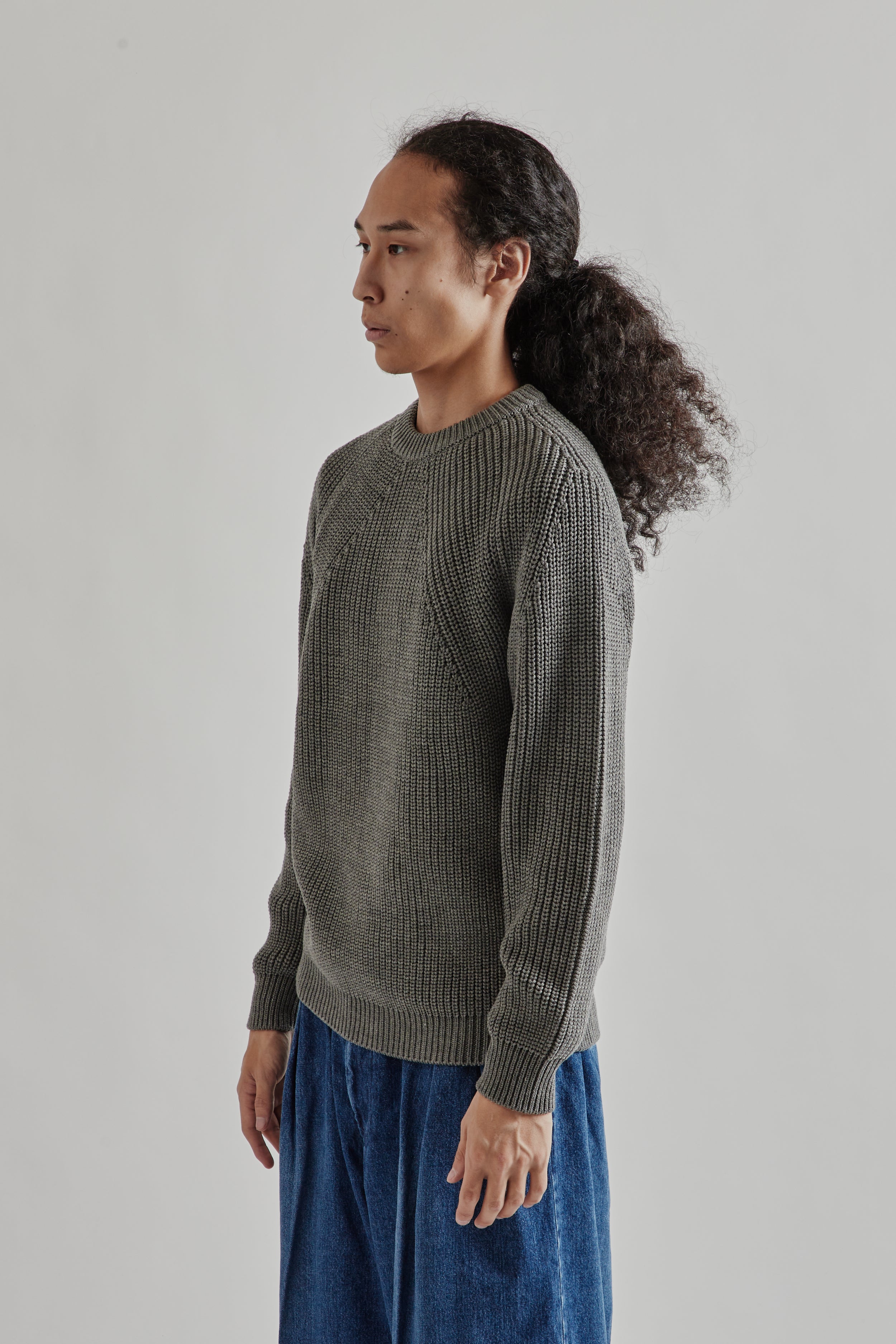 Batoner Signature Crew Neck - Merange Gray | Wallace