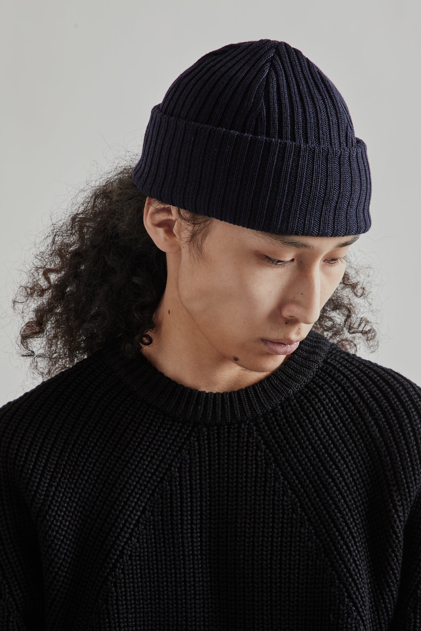 Batoner FW25 Solid Wool Knit Cap Navy12