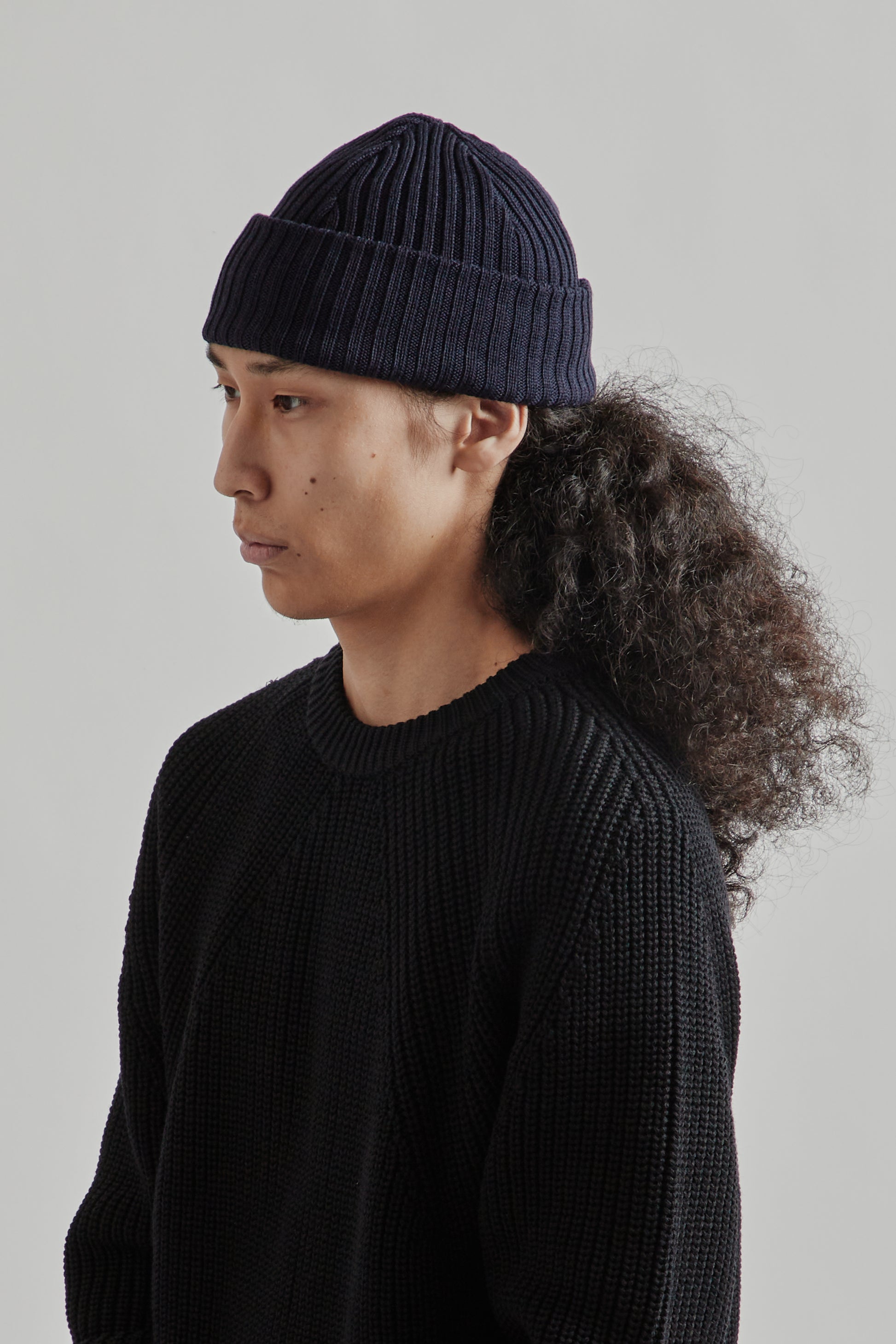 Batoner FW25 Solid Wool Knit Cap Navy7