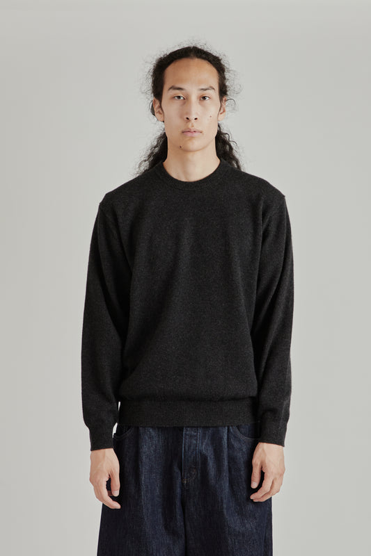 Innocent Cashmere Crewneck - Merange Black