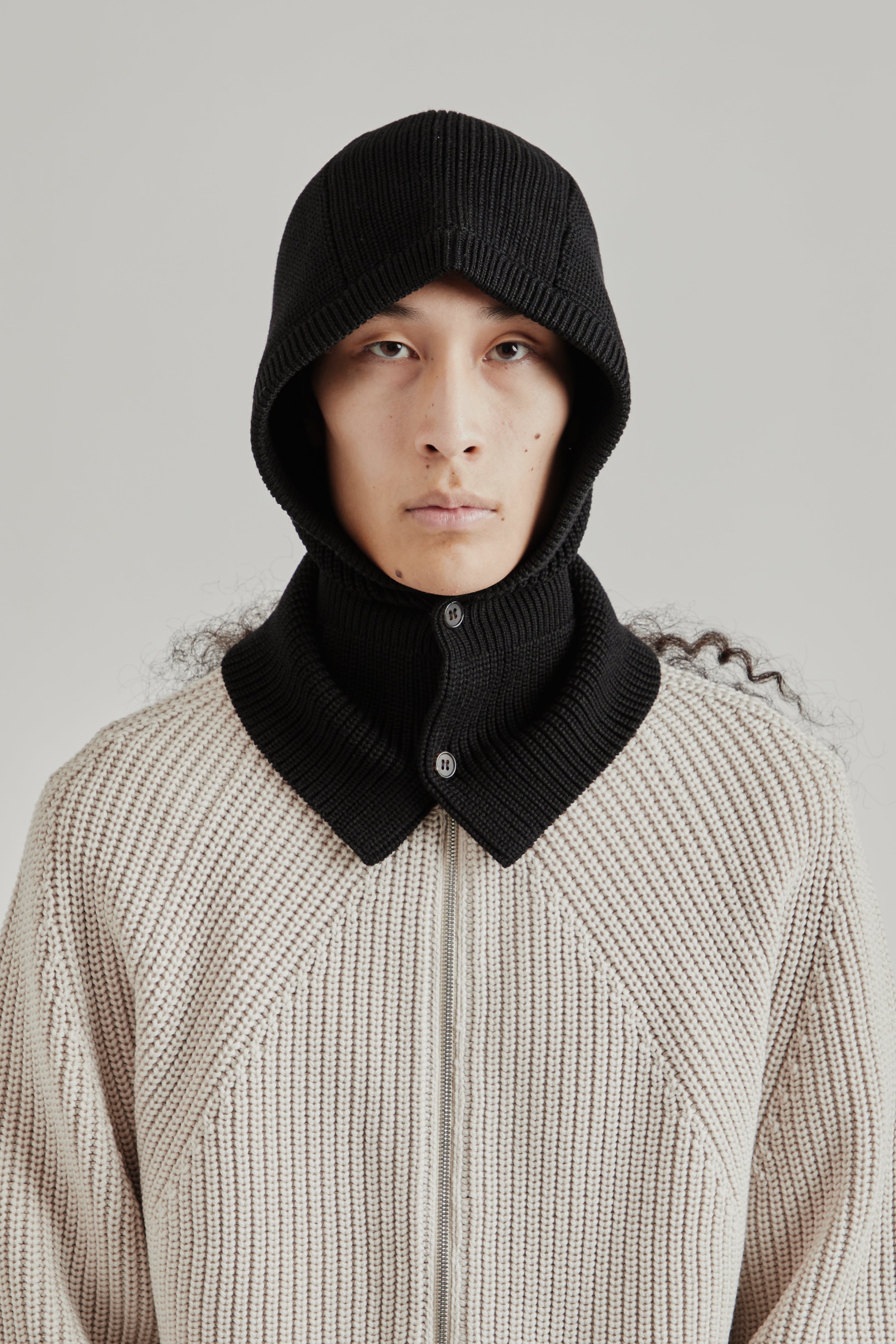 BATONER バトナー SOLID WOOL BALACLAVA バラクラバ Batoner Solid Wool Balaclava Black | Wallace Mercantile