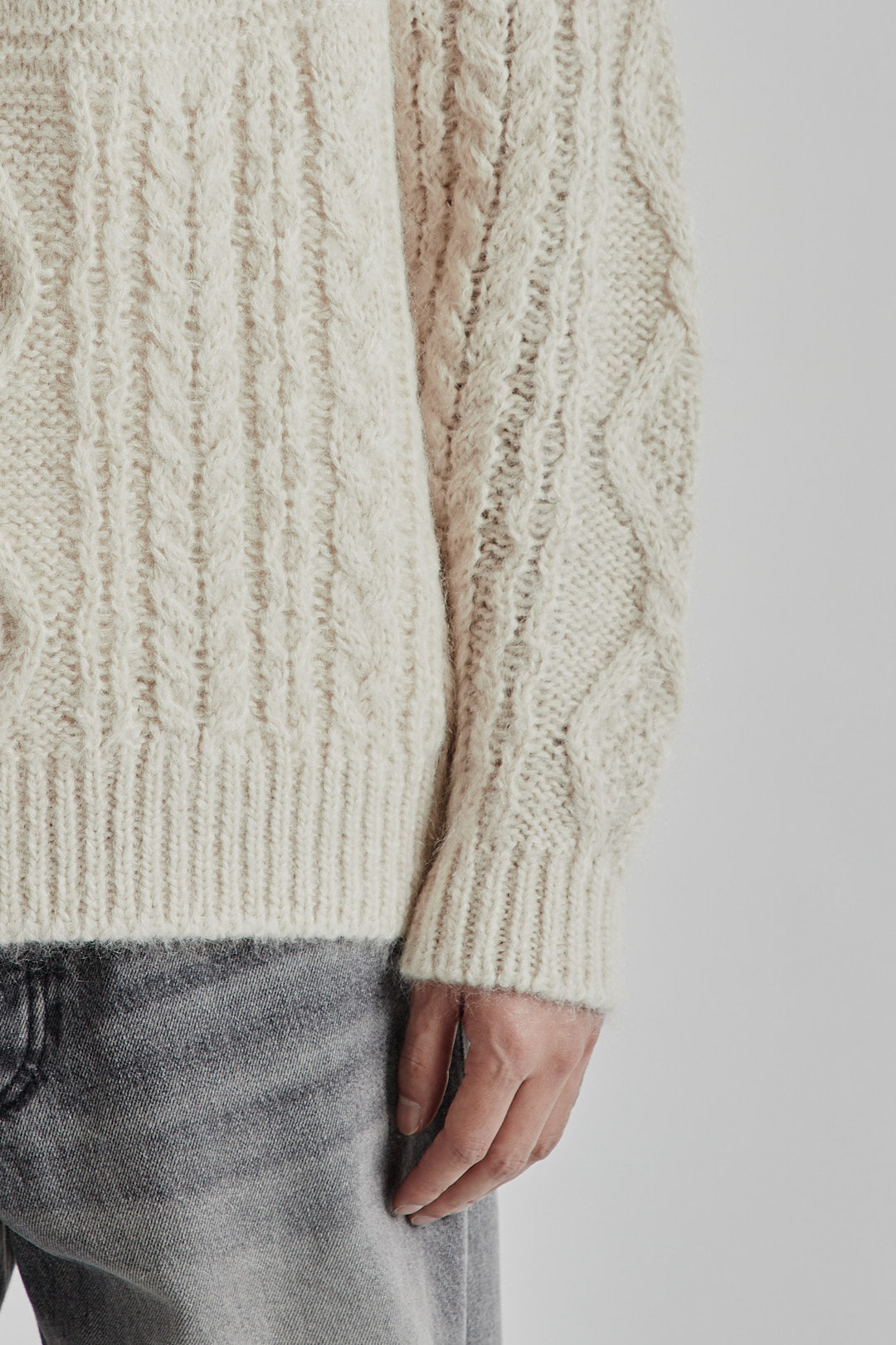 Nordic Mohair Crew Neck - Ivory