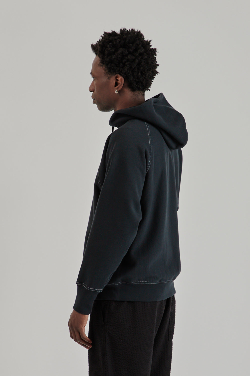 Jumberca Urake Zipup Hoodie - Black/White Stich