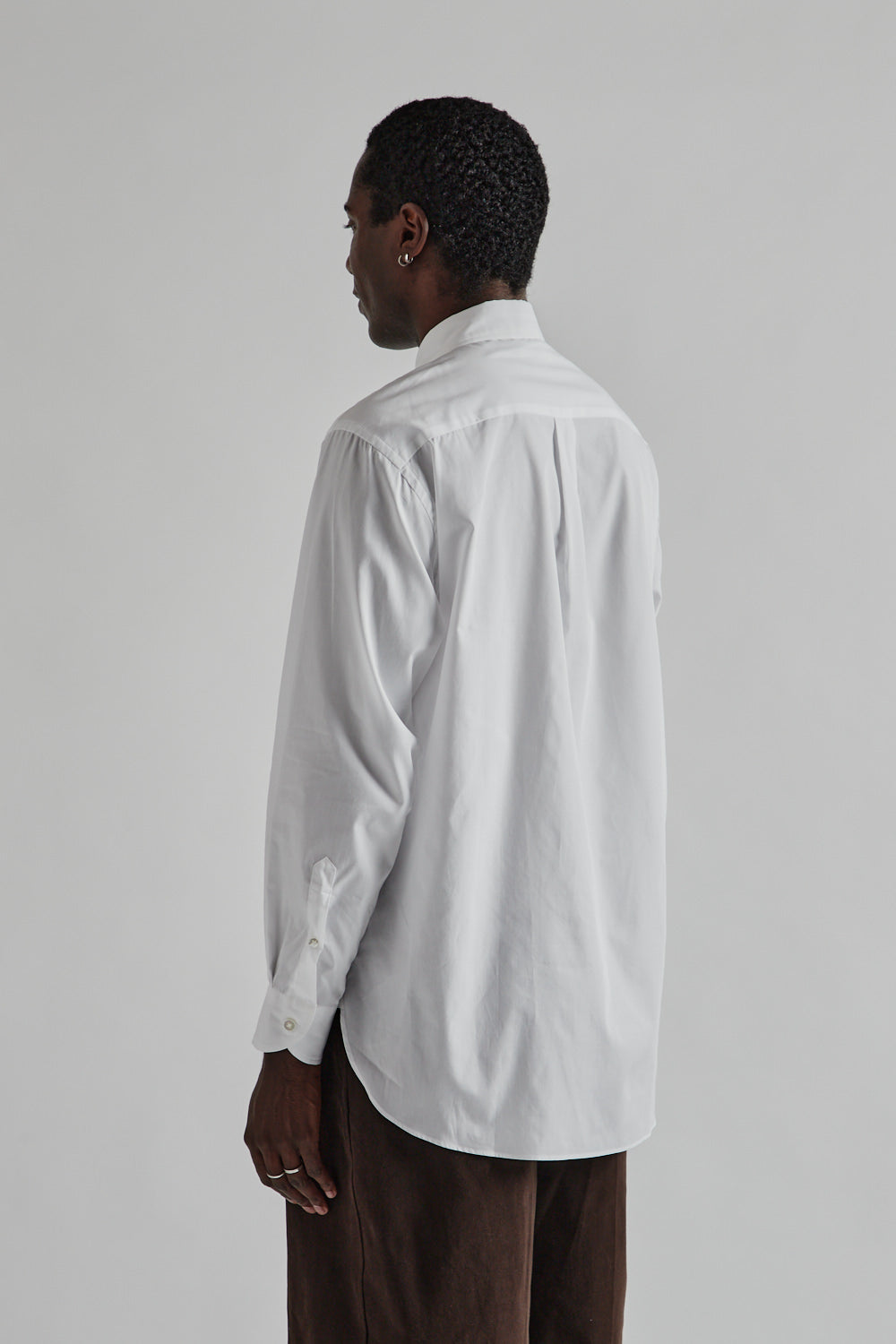 Blurhms Chambray Classic Shirt White 4