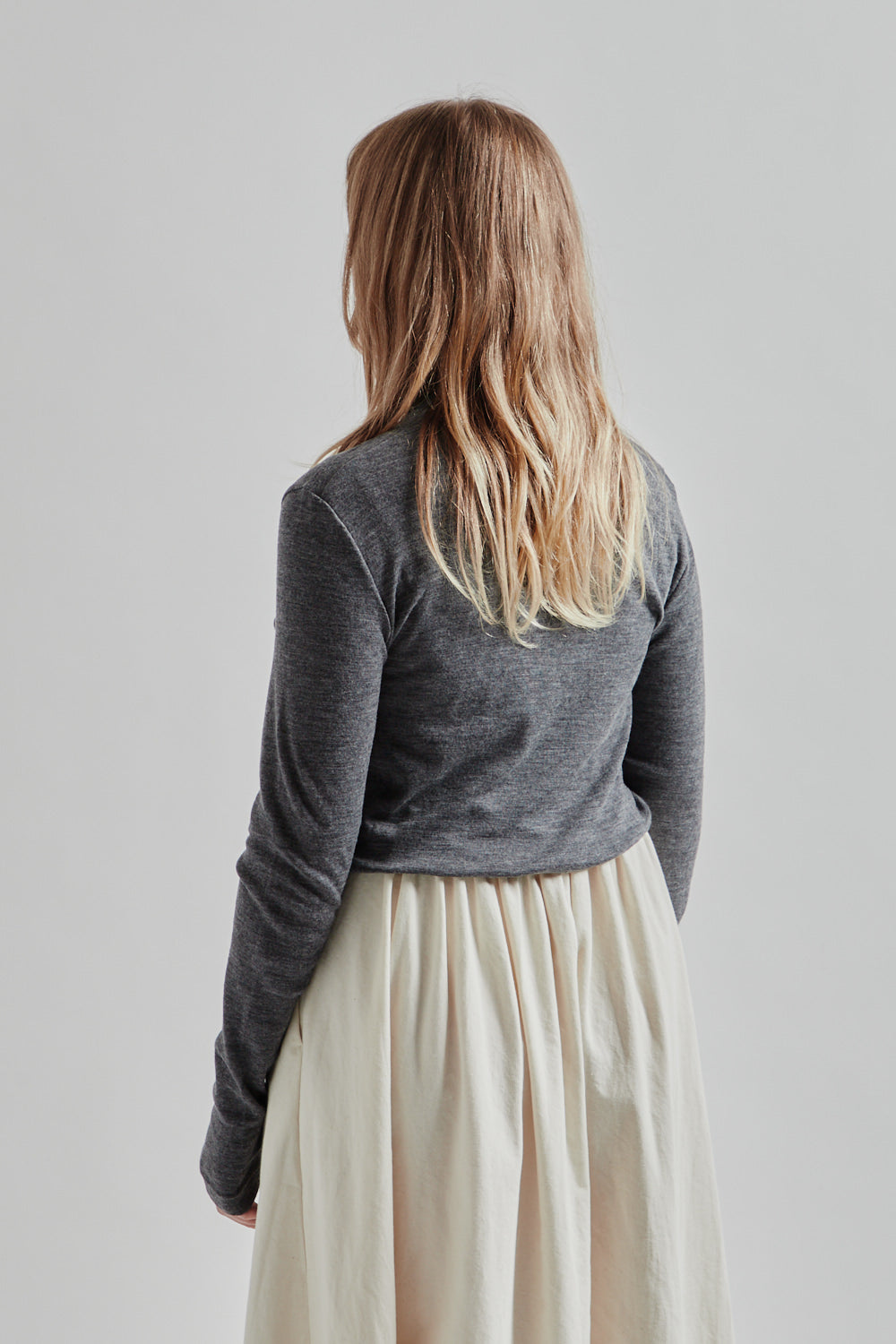 Blurhms Wool Rib Turtleneck Heather Charcoal 4