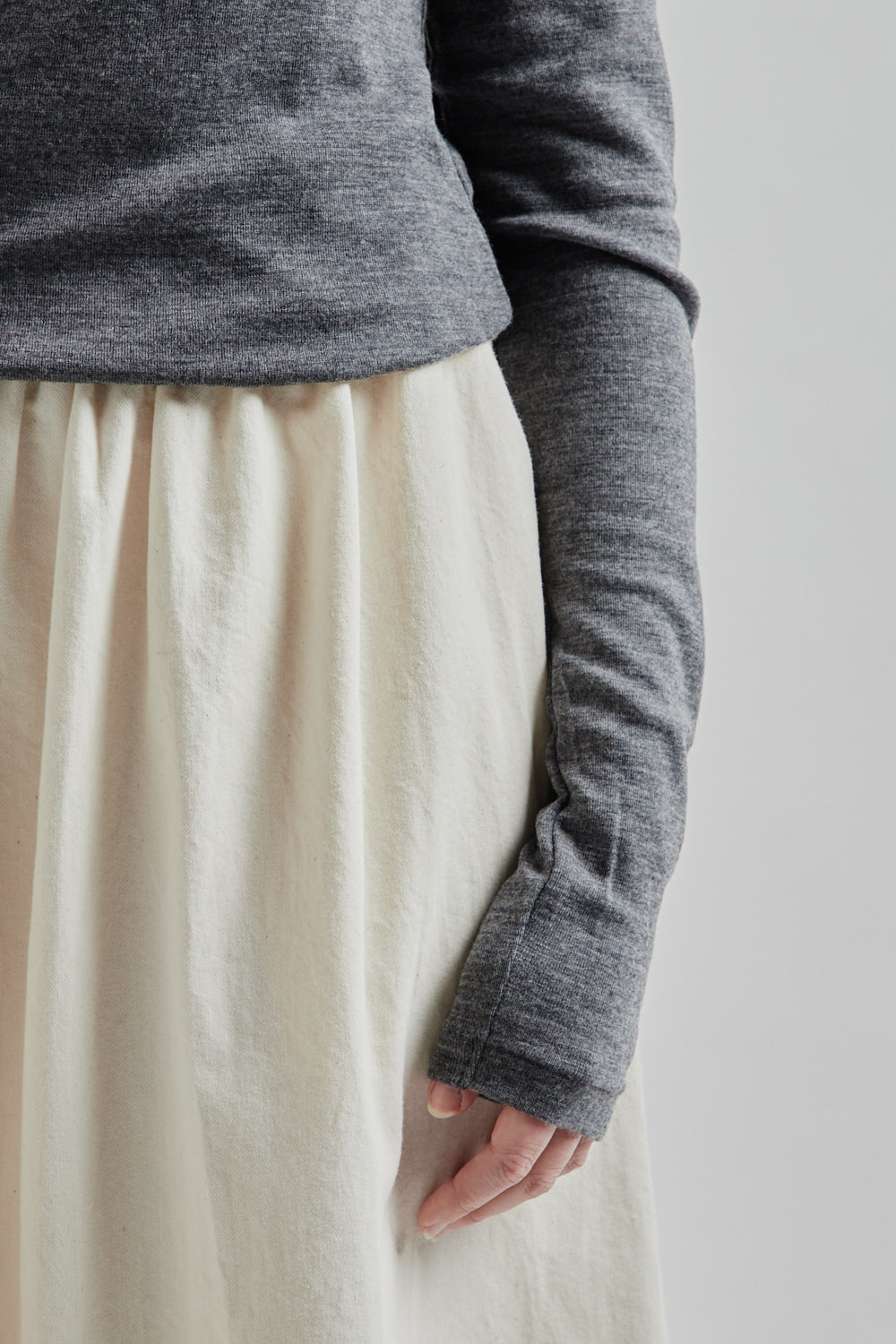 Blurhms Wool Rib Turtleneck Heather Charcoal 8