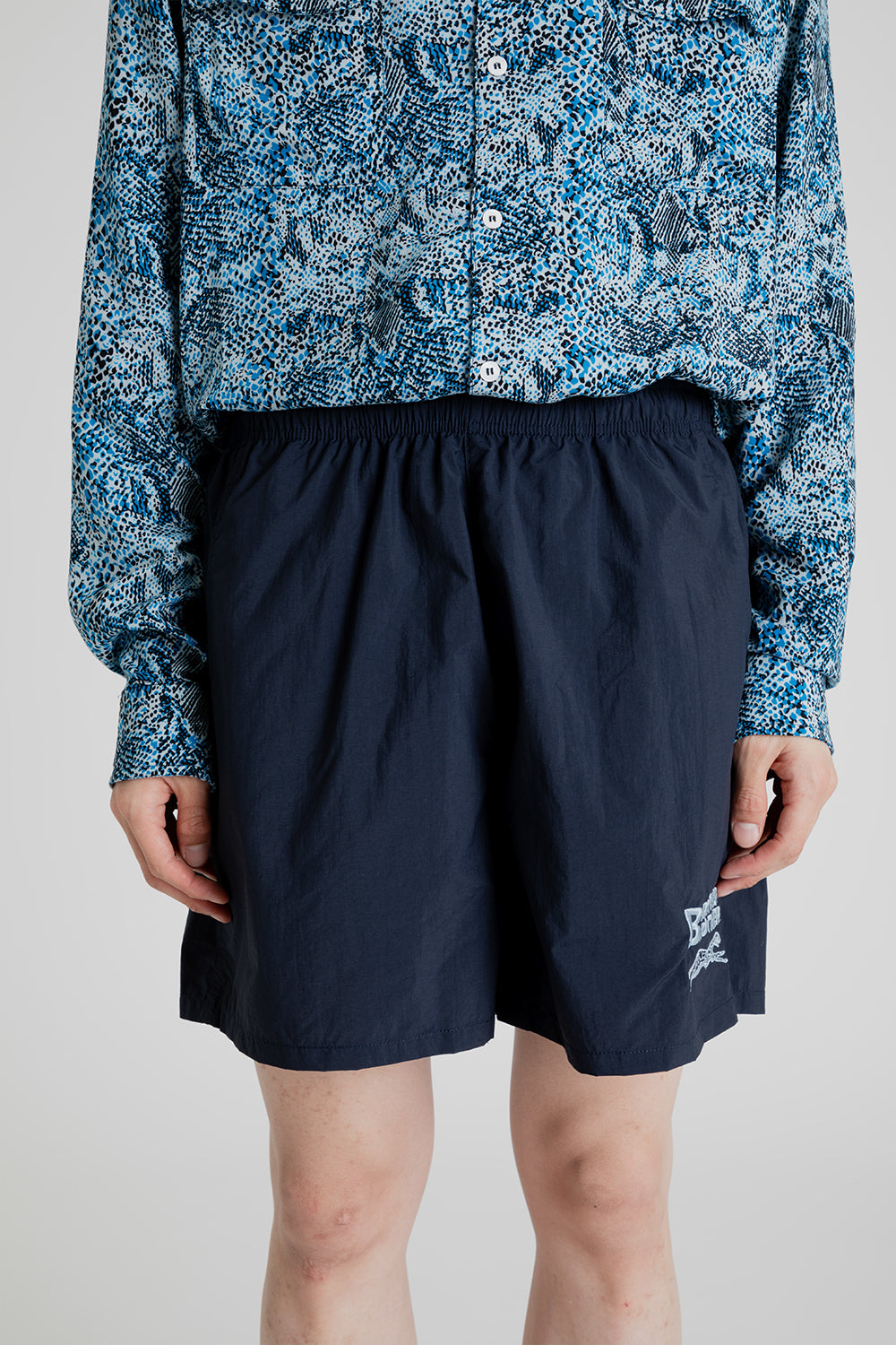 Brother Brother Baggie Short in Nylon Navy | Wallace Mercantile Shop