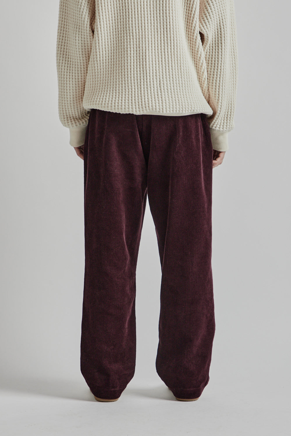 Brother Brother Double Pleated Cord Pant Maroon 4