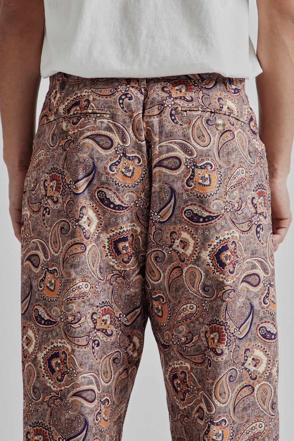 Brother Brother Double Pleated Pant - Paisley | Wallace Mercantile