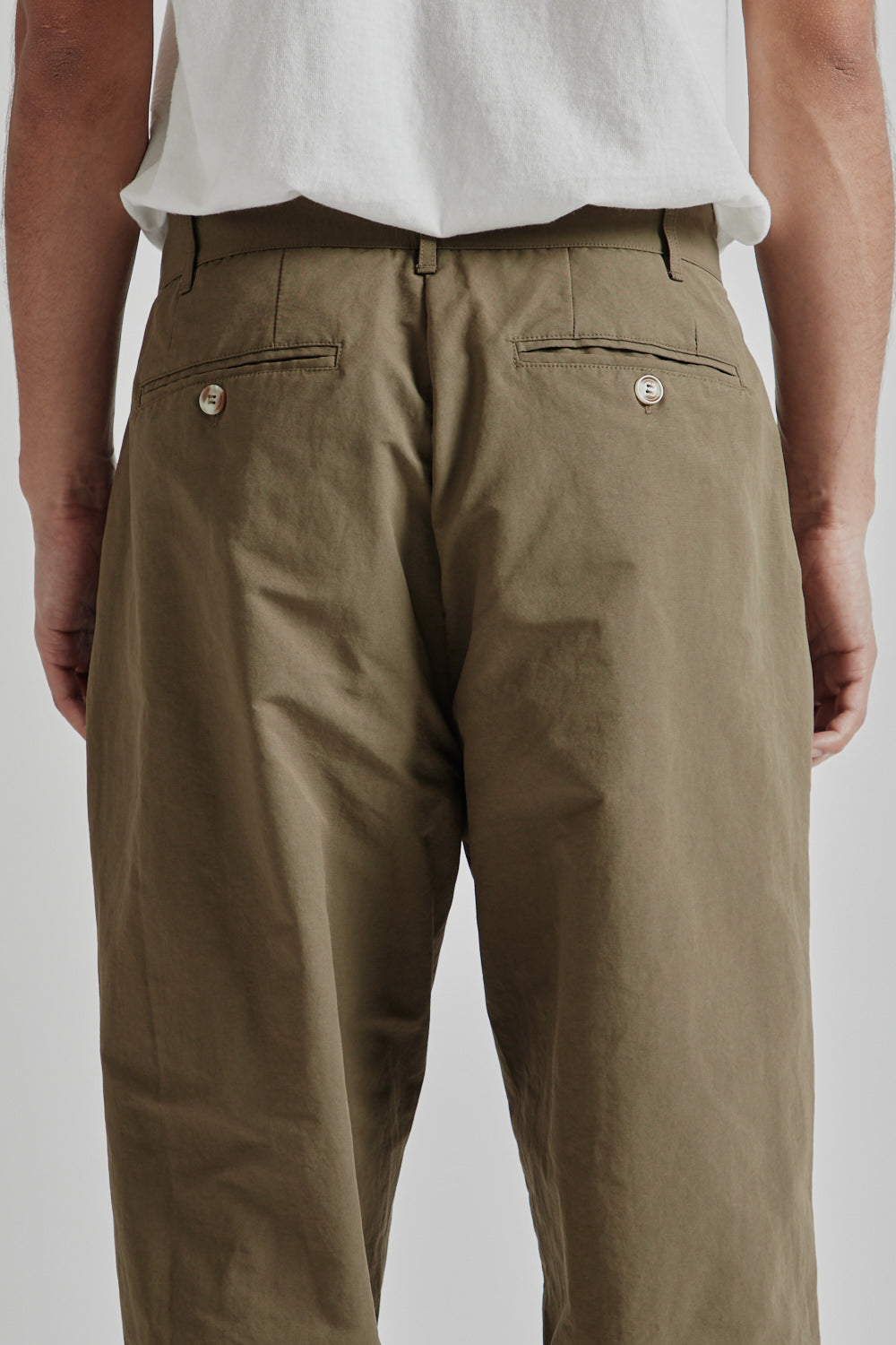 Brother Brother Double Pleated Pants 60 40 Cloth Dusty Khaki 10
