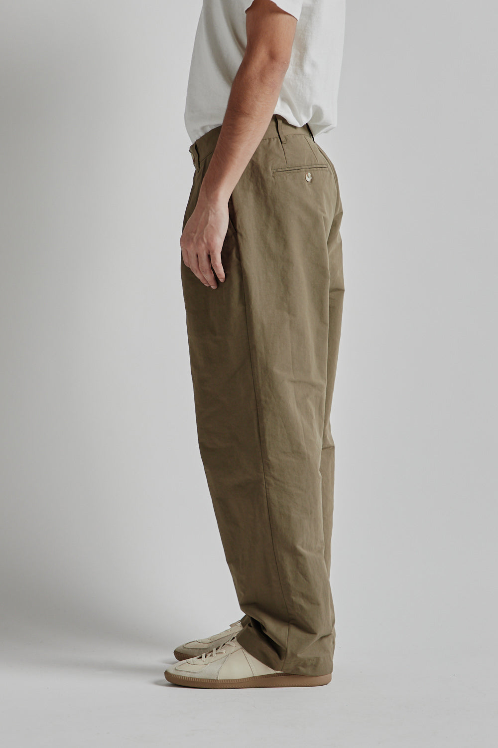 Brother Brother Double Pleated Pants 60 40 Cloth Dusty Khaki 5
