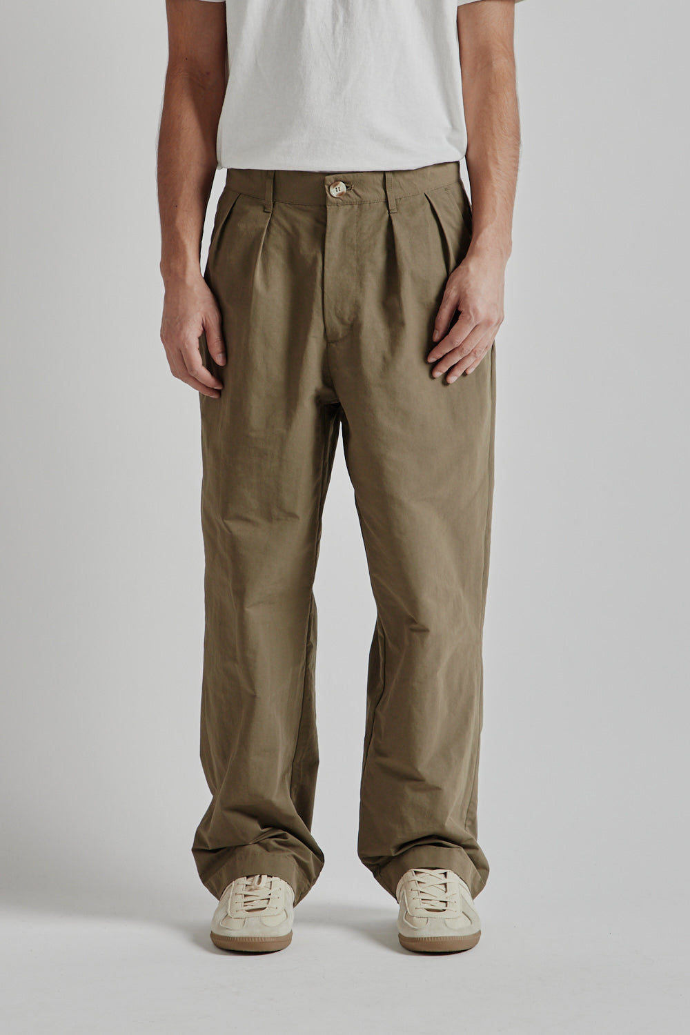 Brother Brother Double Pleated Pants 60 40 Cloth Dusty Khaki 7