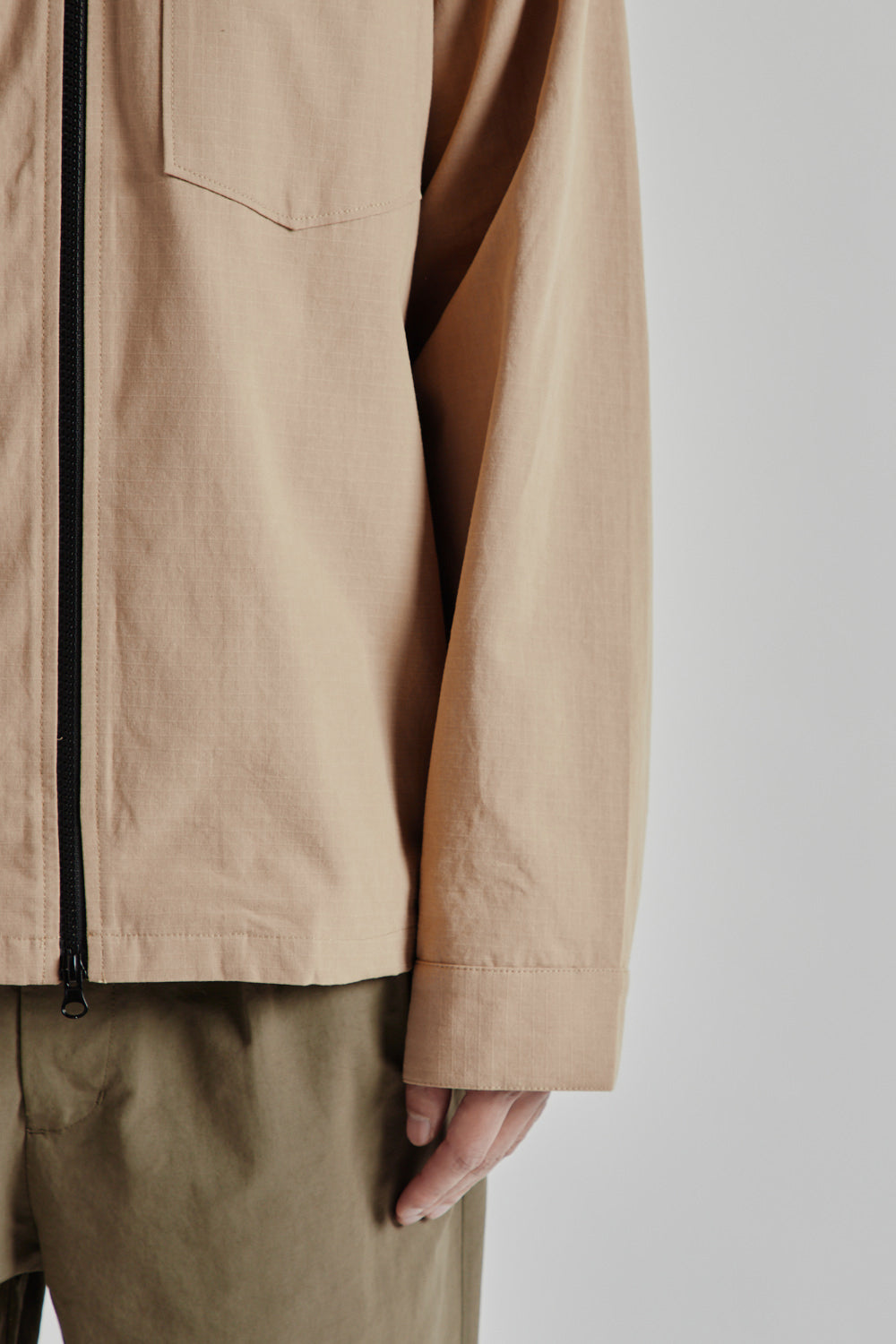 Brother Brother Military Souvenier Zip Shirt Khaki 8