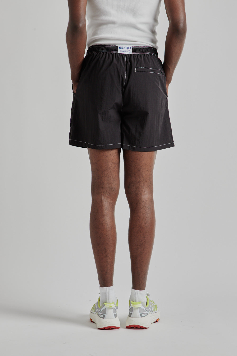 Nylon Baggie Shorts - Black/White