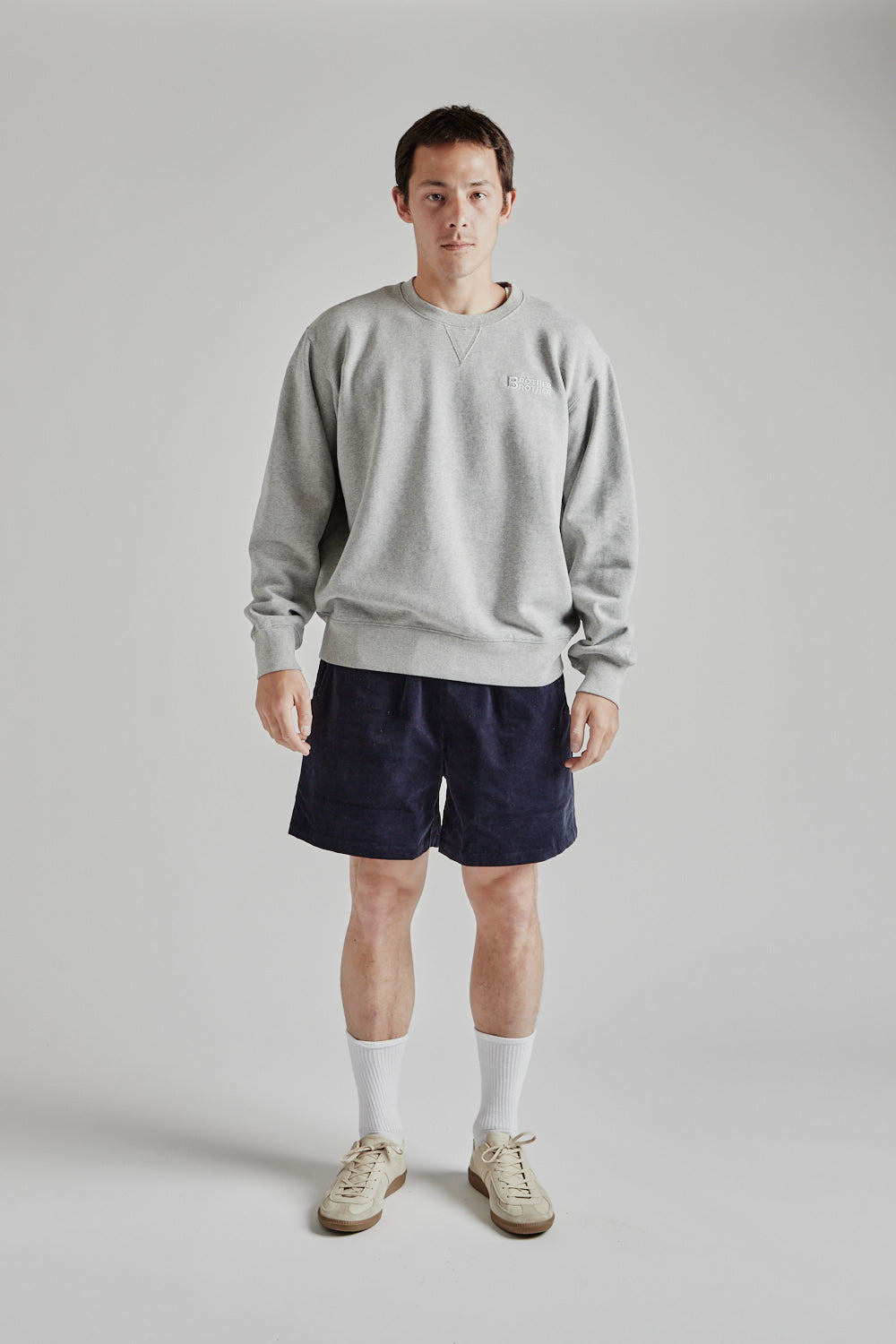 Brother Brother Standard Crew Neck in Heather Gray