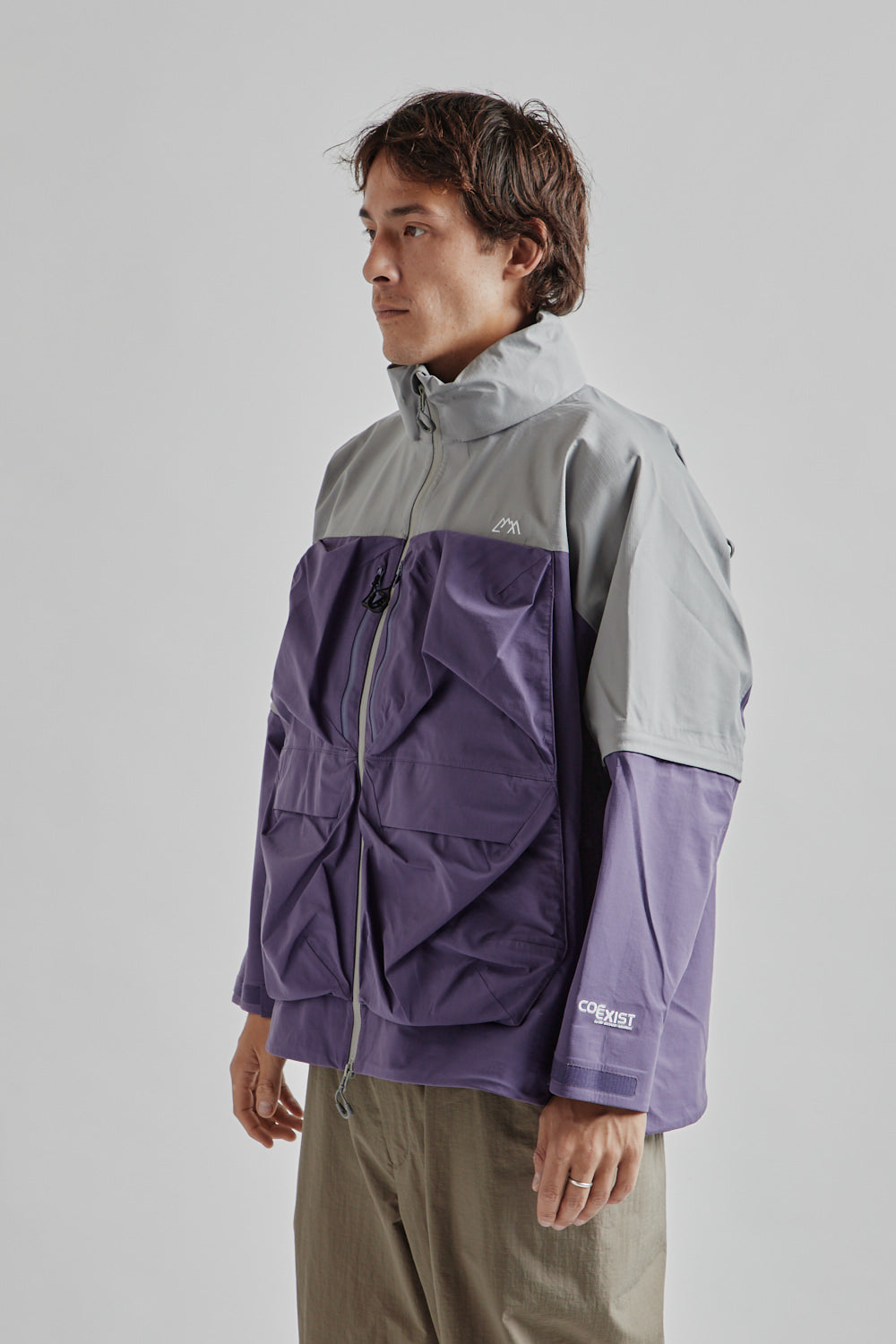 Fuf Shell Mod CMF Outdoor Garment Guide Shell Mod COEXIST - Gray Purple | Wallace Me ...