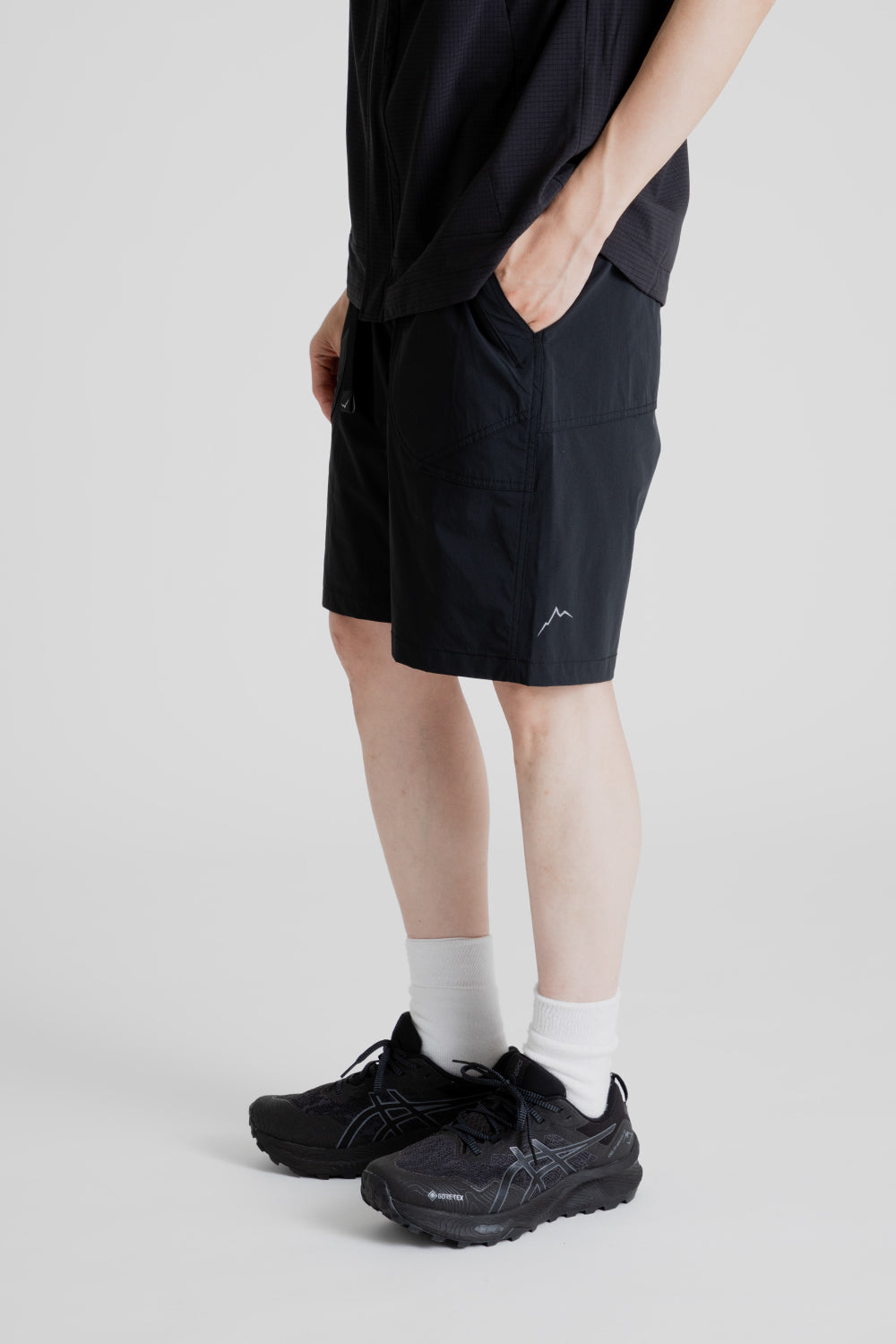 Cayl Nylon Limber Shorts in Black