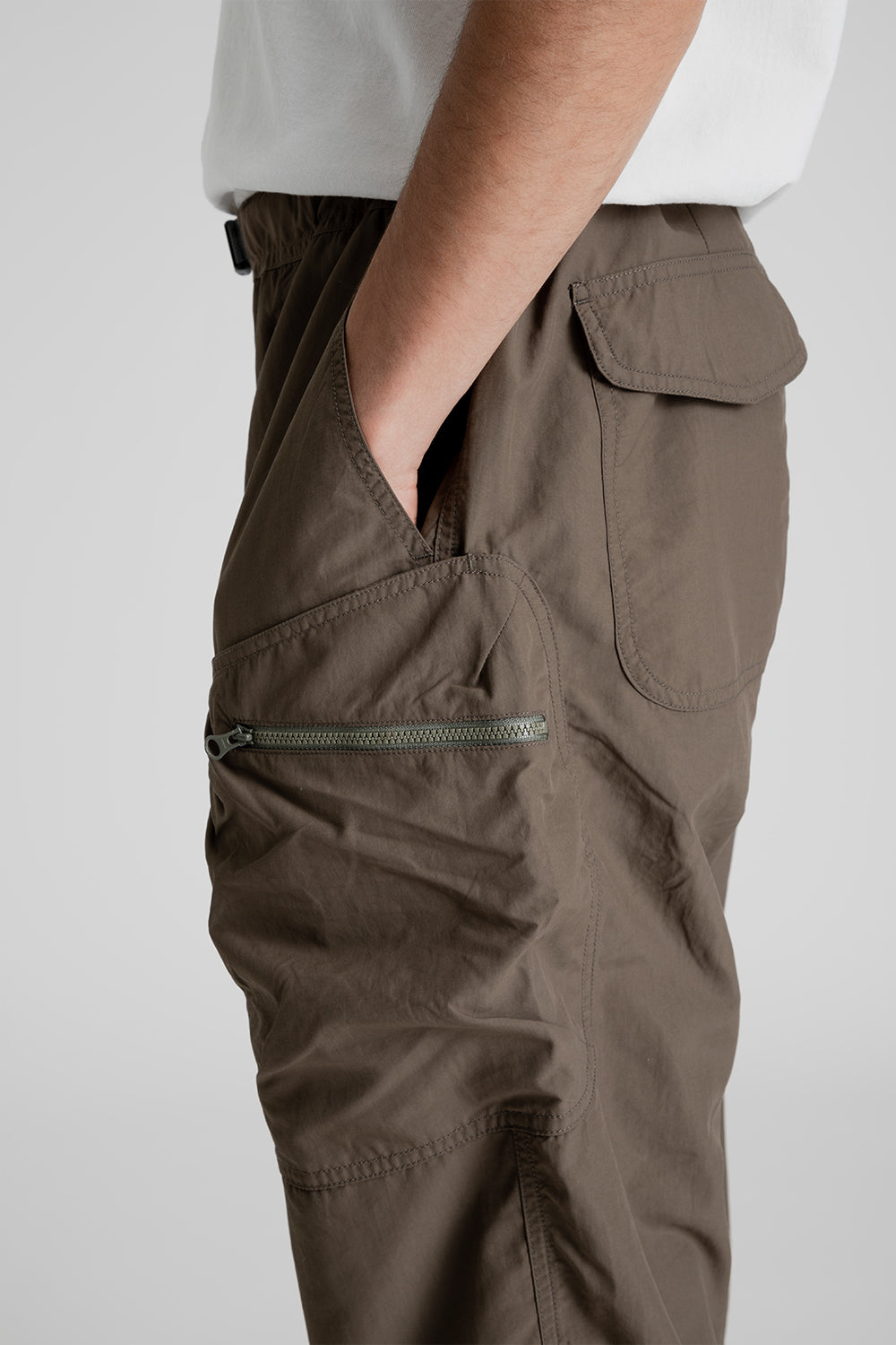 Cayl Supplex Cargo Wide Pant in Khaki