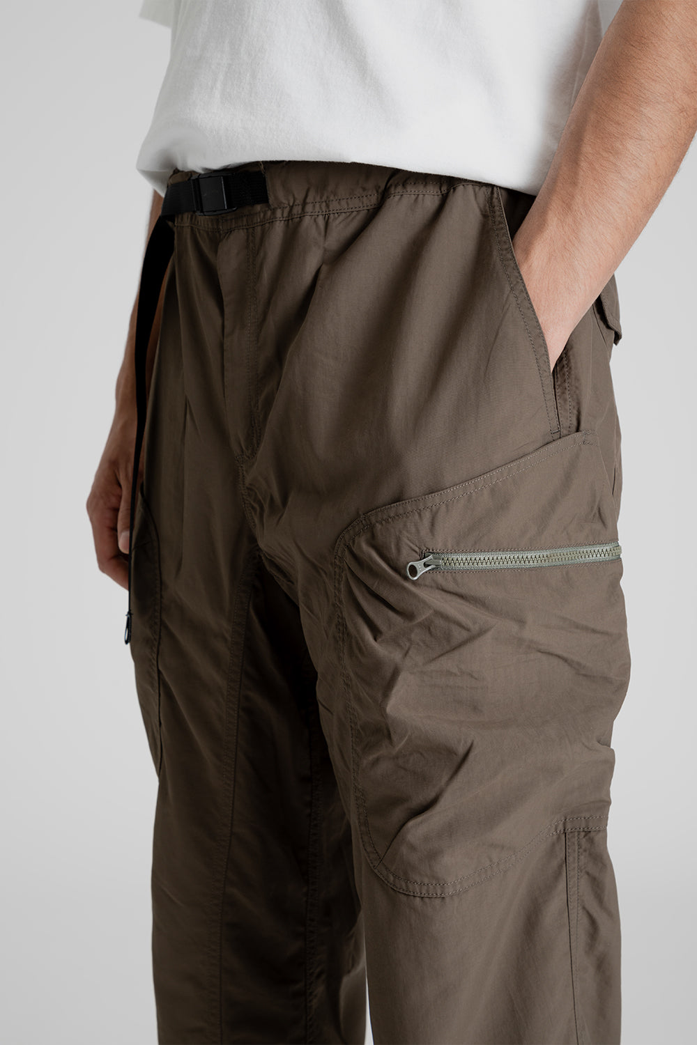 Cayl Supplex Cargo Wide Pant in Khaki