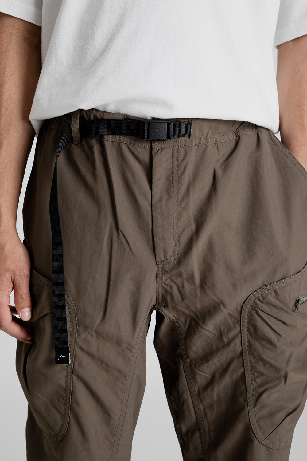 Cayl Supplex Cargo Wide Pant in Khaki