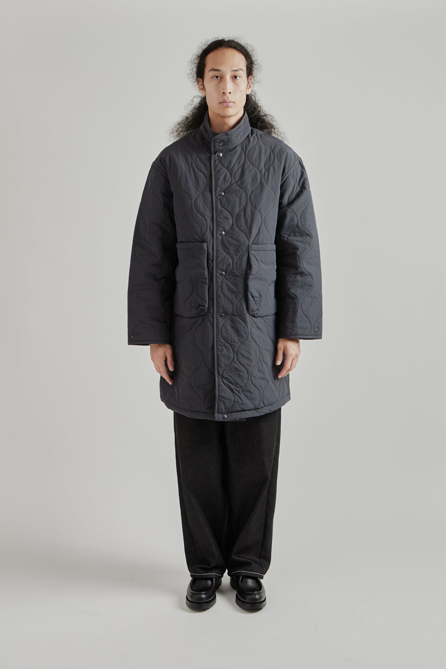 Convertible Padded Coat - Grey
