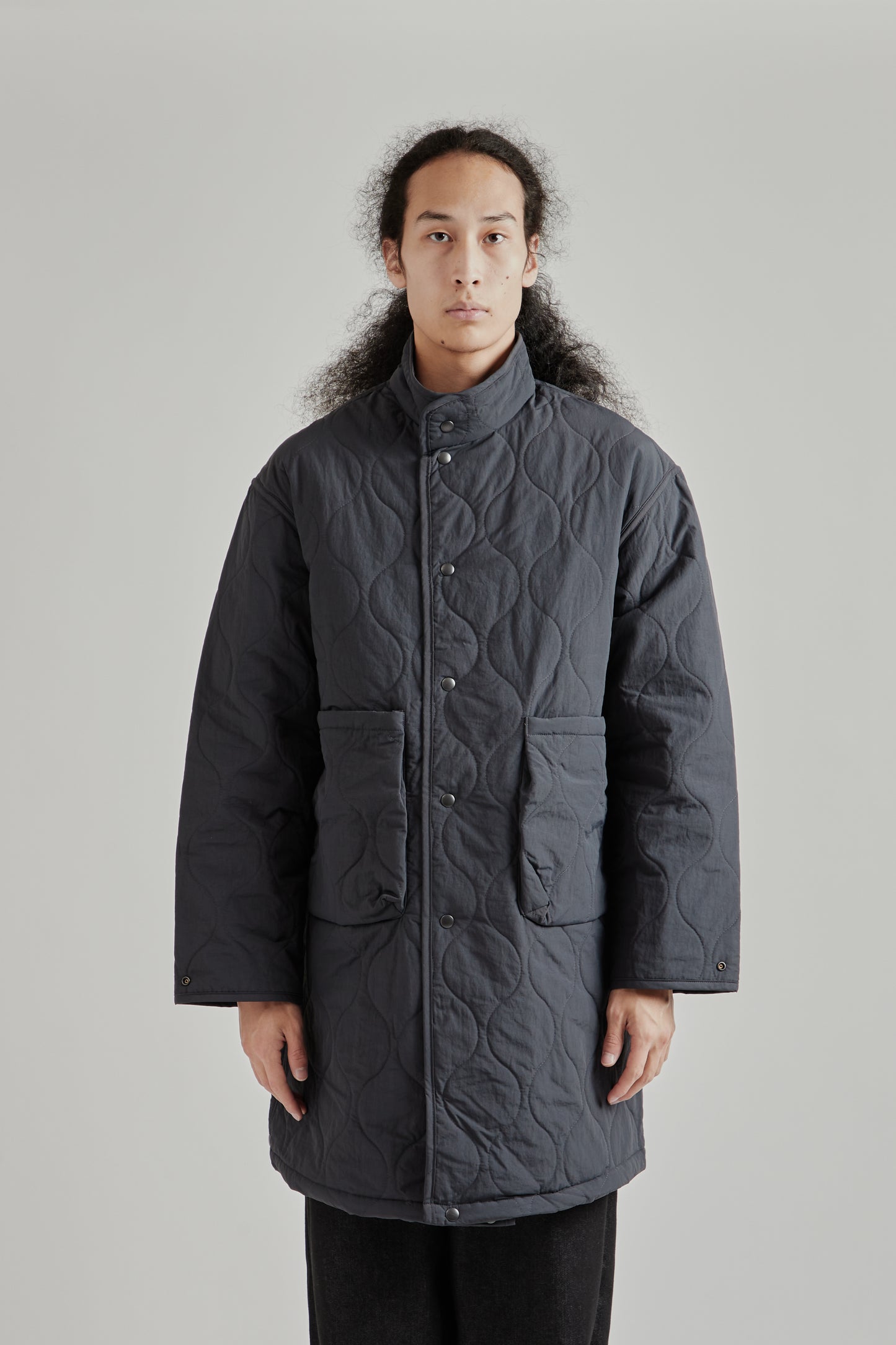 Convertible Padded Coat - Grey