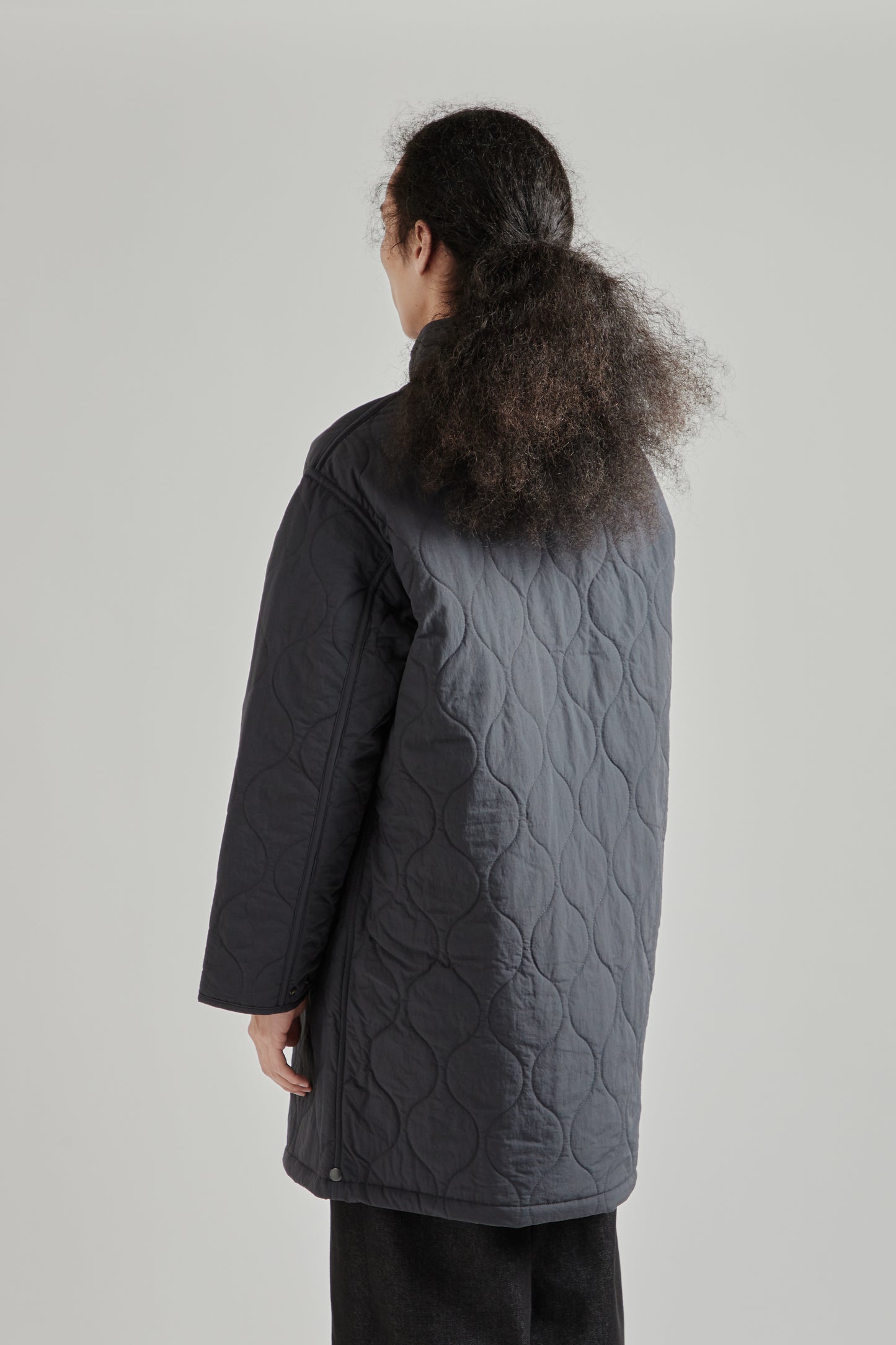 Convertible Padded Coat - Grey