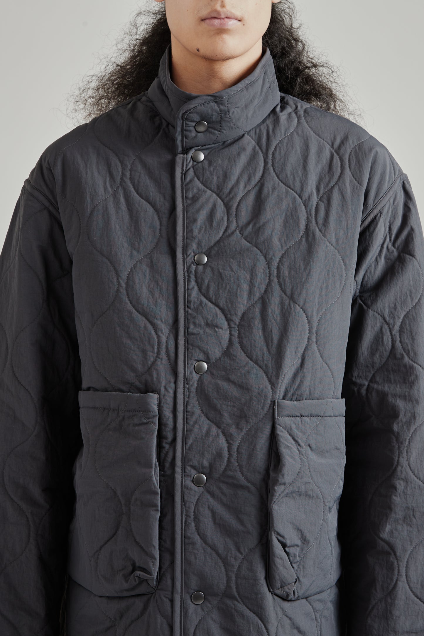 Convertible Padded Coat - Grey
