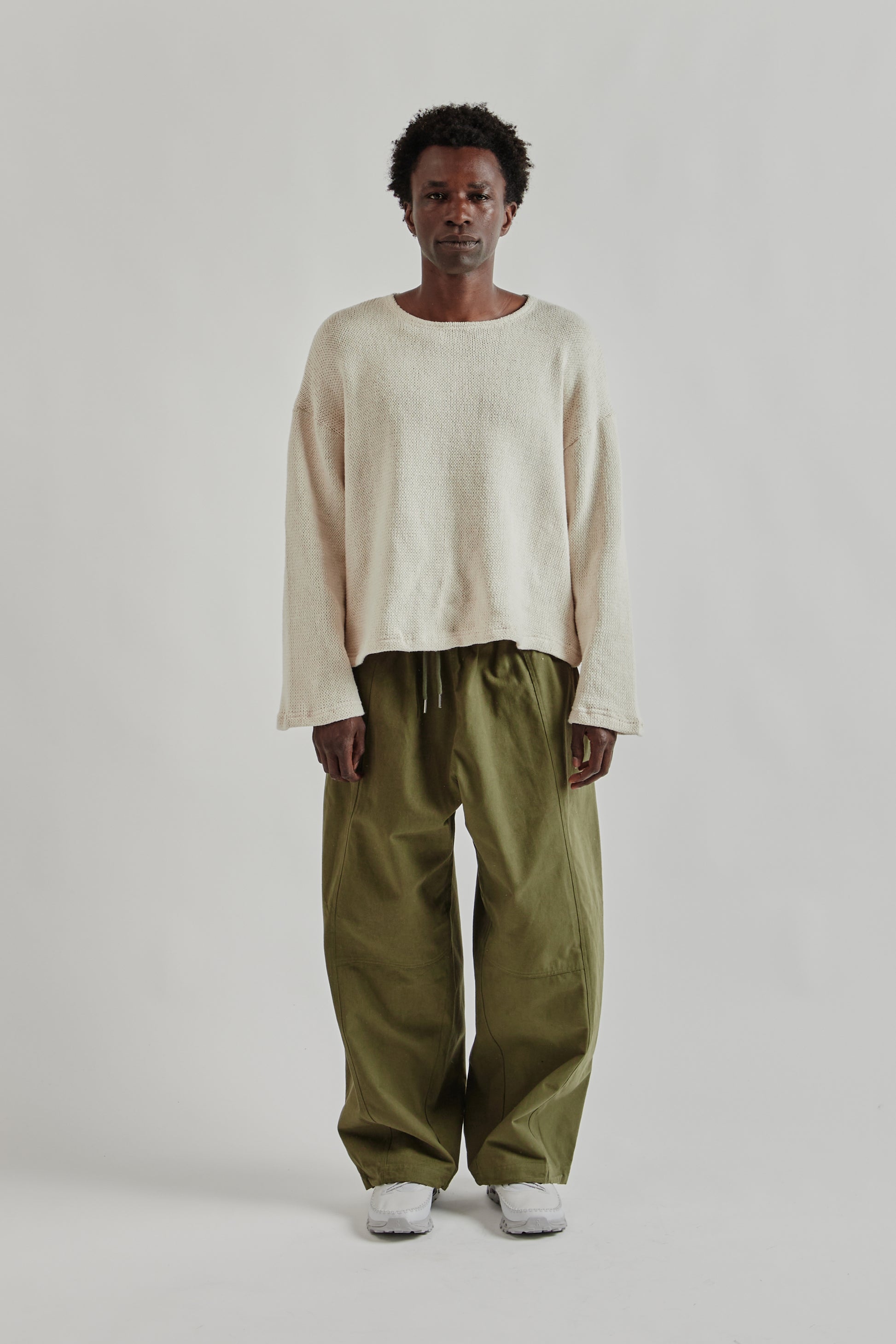 Estudio Niksen FW25 Crochet Boxy Sweater Ivory 1