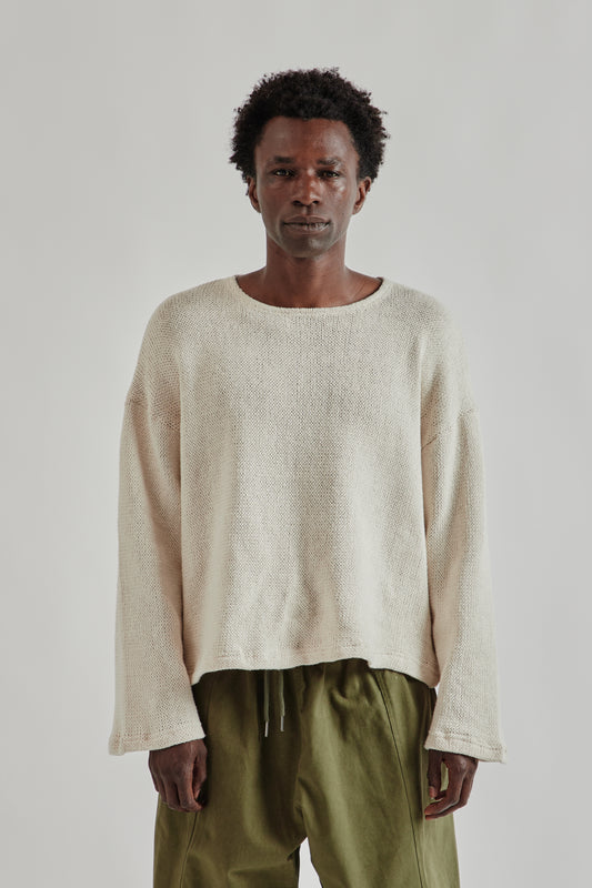 Estudio Niksen FW25 Crochet Boxy Sweater Ivory 2