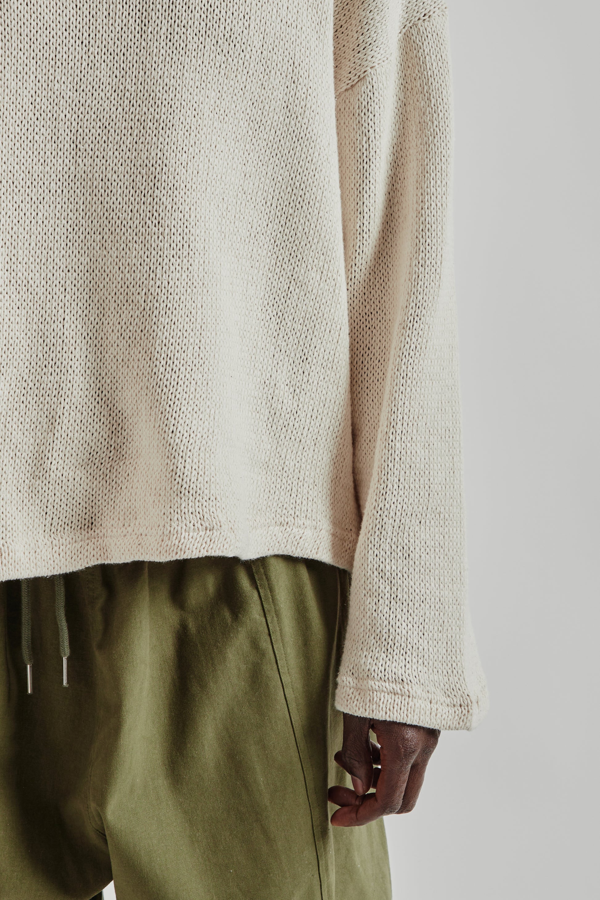 Estudio Niksen FW25 Crochet Boxy Sweater Ivory 8