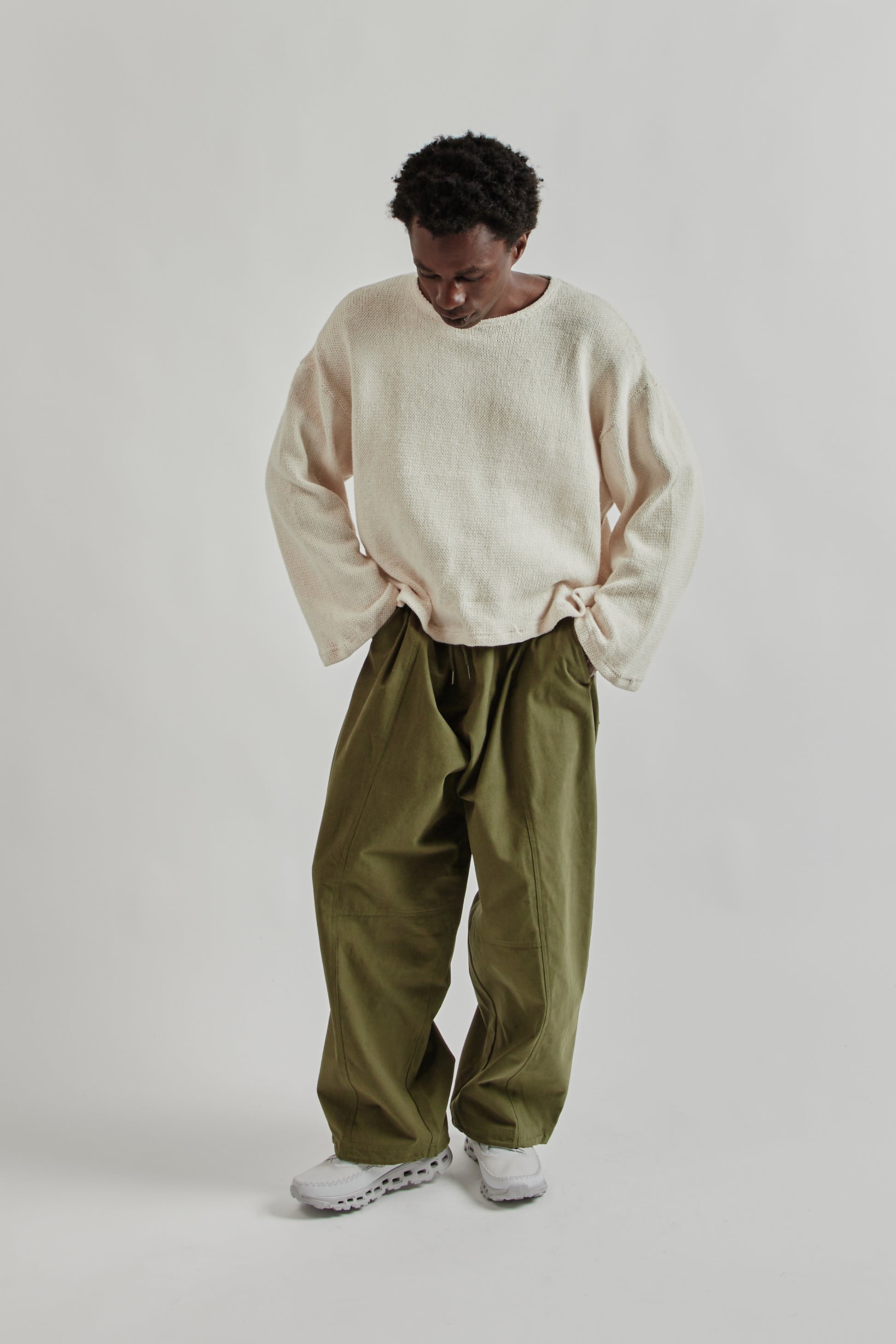 Estudio Niksen FW25 Crochet Boxy Sweater Ivory 9