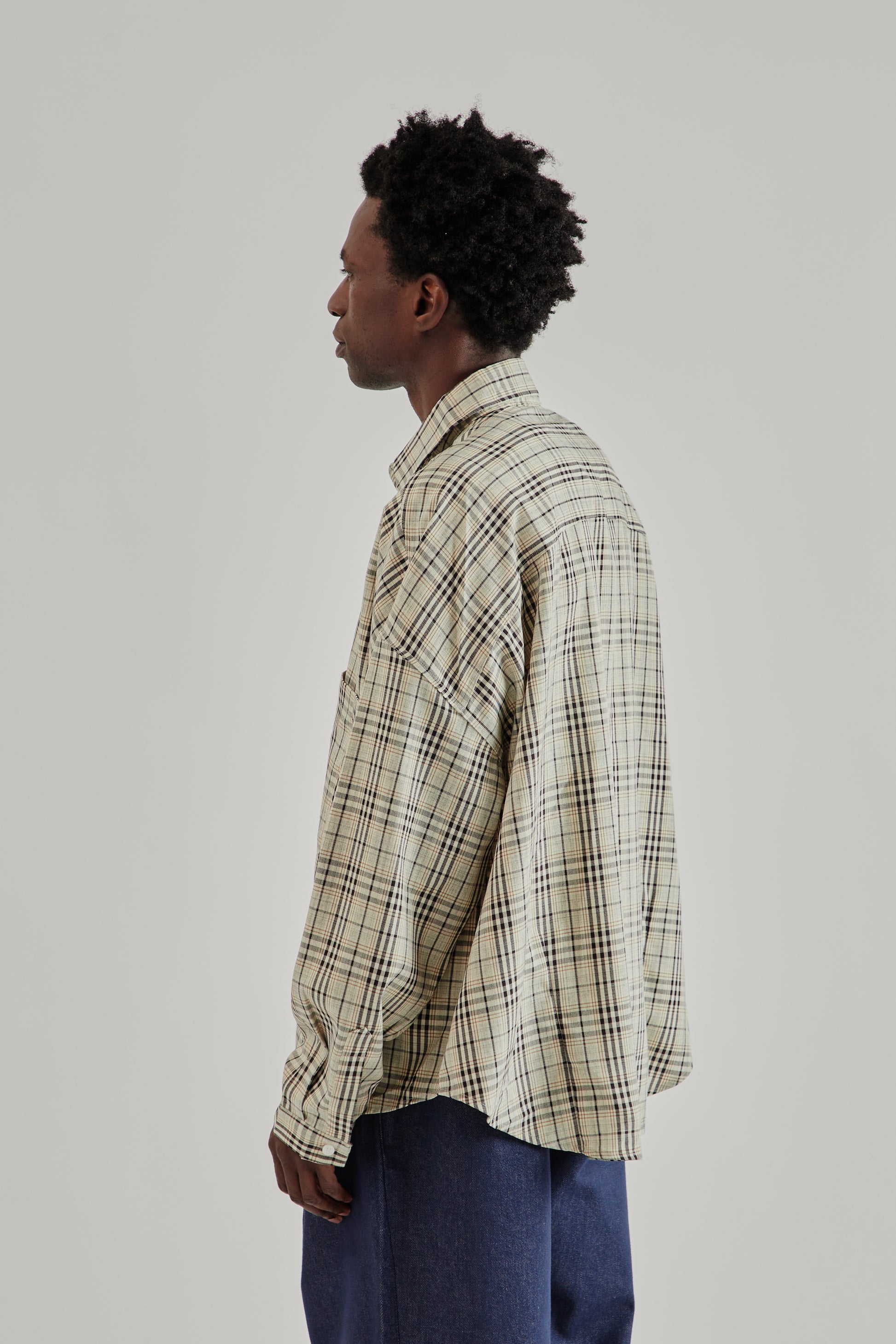 Estudio Niksen FW25 Dart Oxford Shirt Checkered4