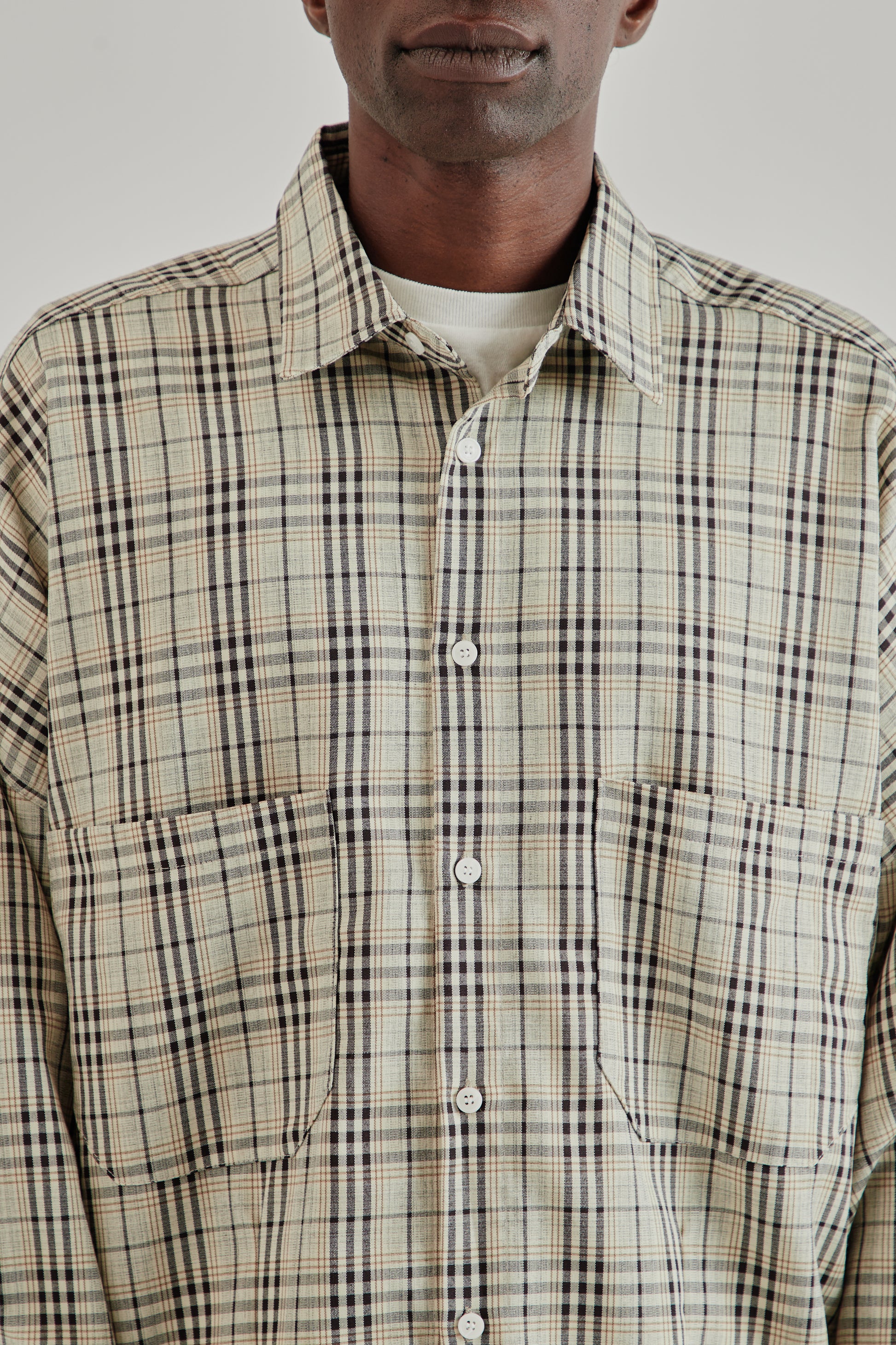 Estudio Niksen FW25 Dart Oxford Shirt Checkered6