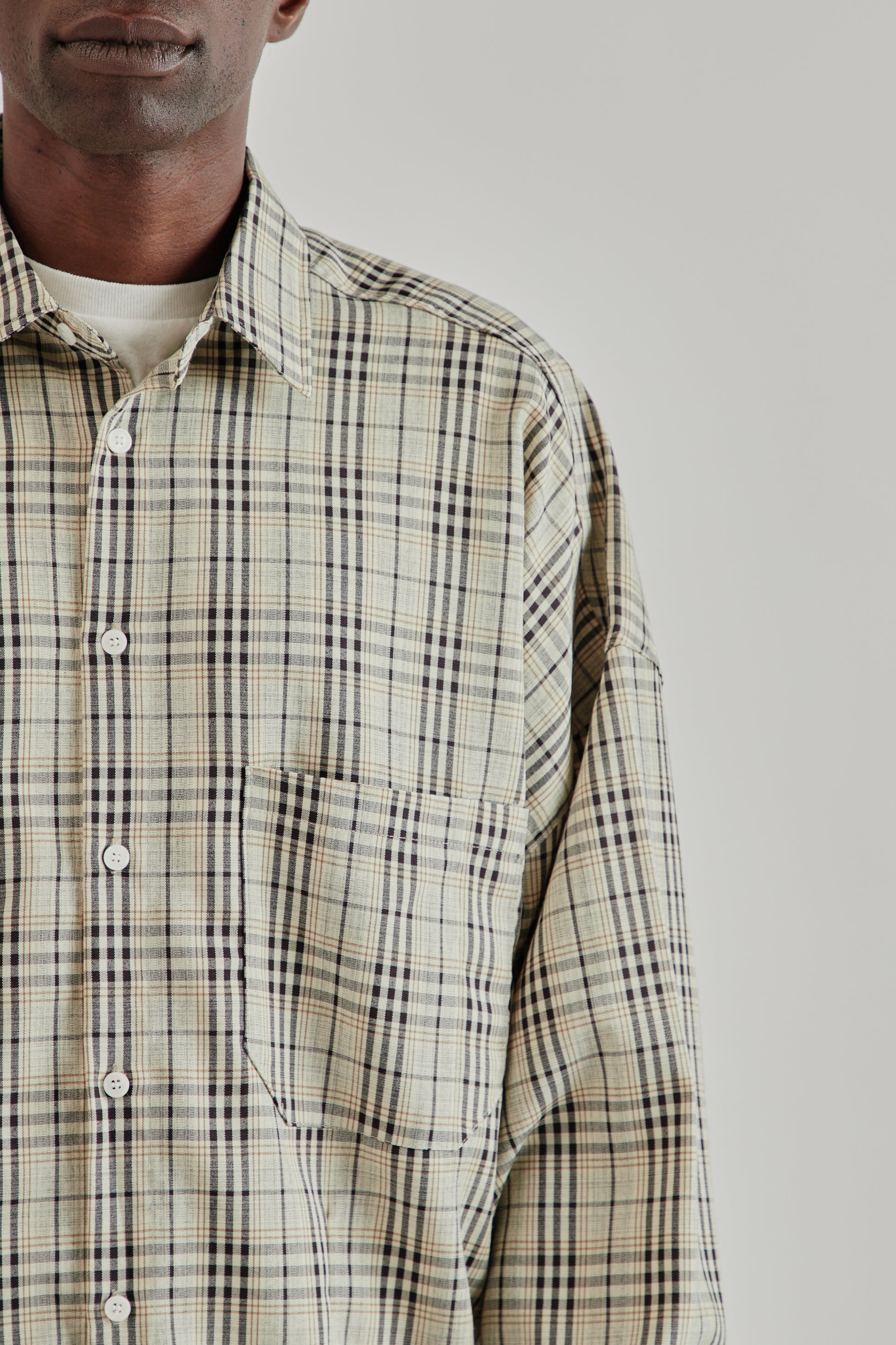 Estudio Niksen FW25 Dart Oxford Shirt Checkered7