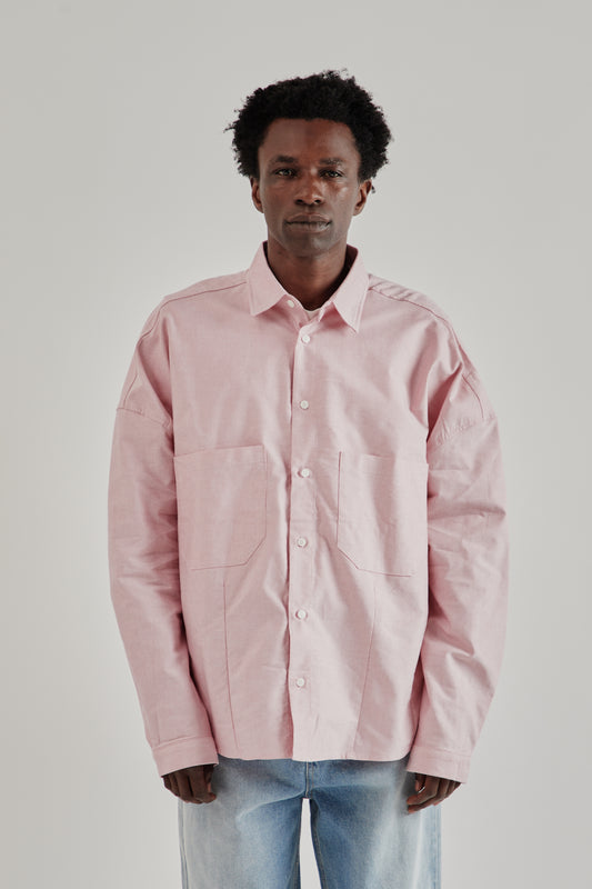 Estudio Niksen FW25 Dart Oxford Shirt Red2