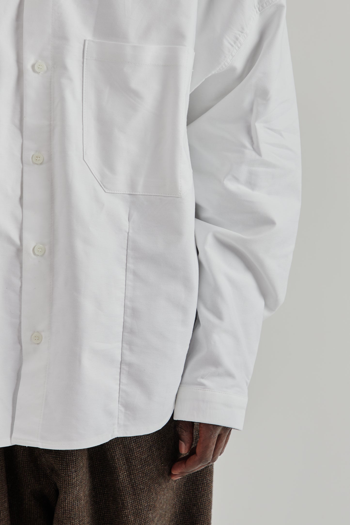 Estudio Niksen FW25 Dart Oxford Shirt White8