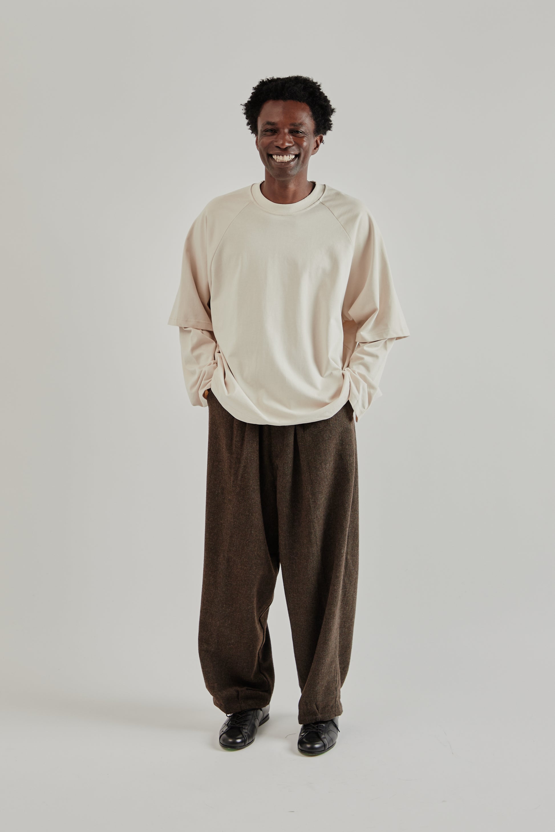 Estudio Niksen FW25 Longsleeve Layered Tee Off White9