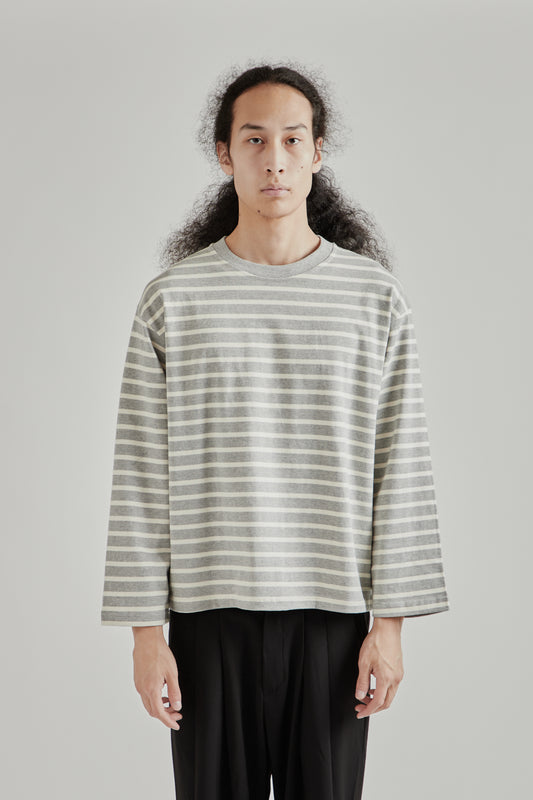 Longsleeve Stripe Top - Grey