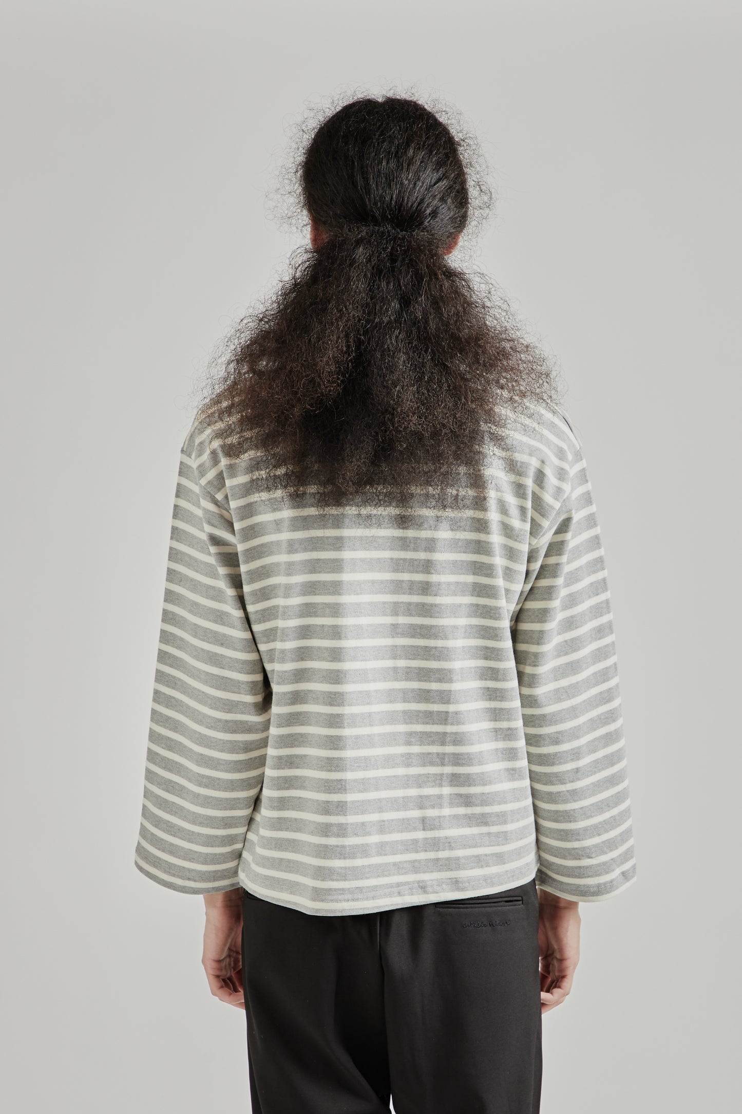 Longsleeve Stripe Top - Grey